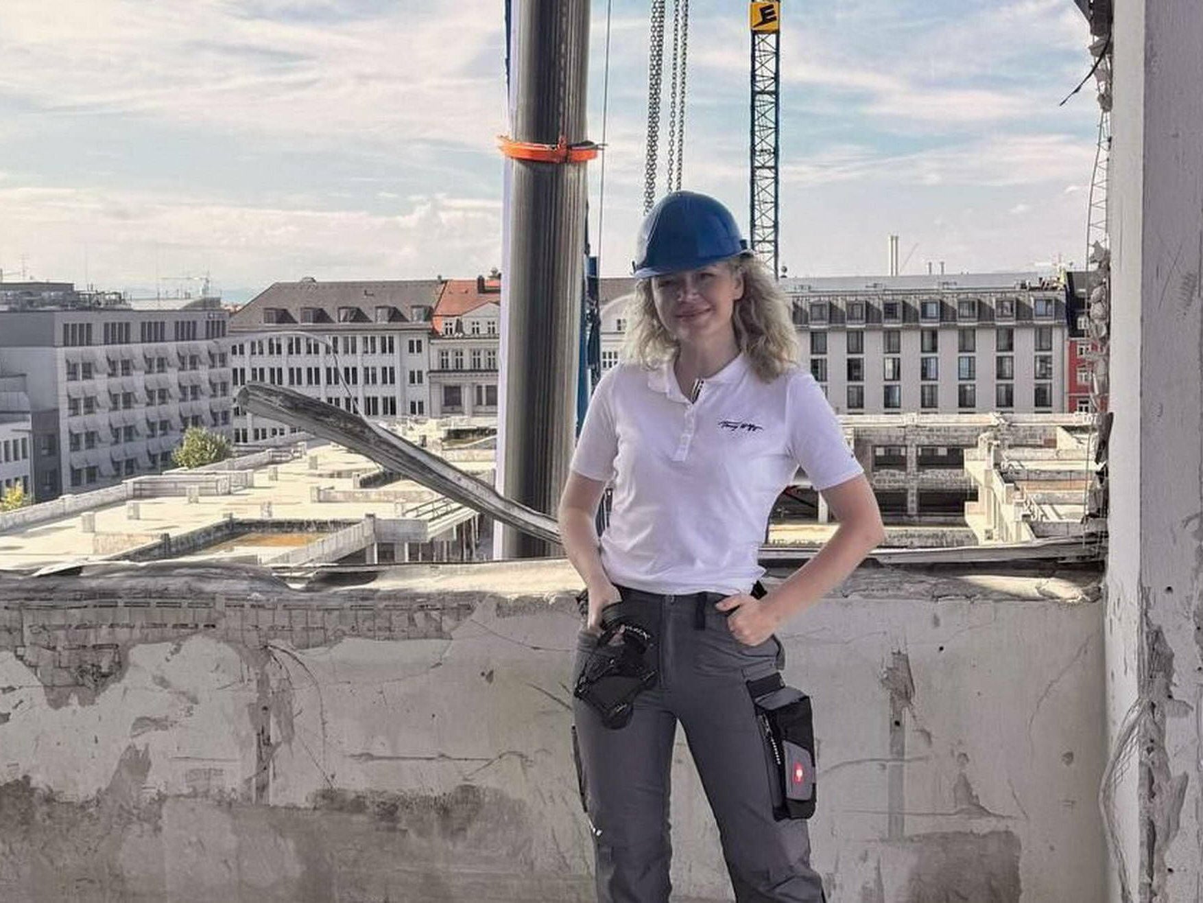 Daria Stützer untersucht, wie mineralische Abbruchmaterialien weiterverwendet werden können und welche Umweltauswirkungen dies mit sich bringt