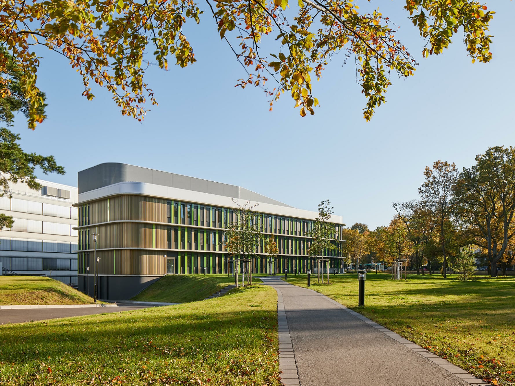  Seit 2020 bündelt das von Sweco entworfene Biomedizinische Zentrum II (BMZ II) in Bonn Forschungsflächen, Labore und Büros unter einem Dach. 
