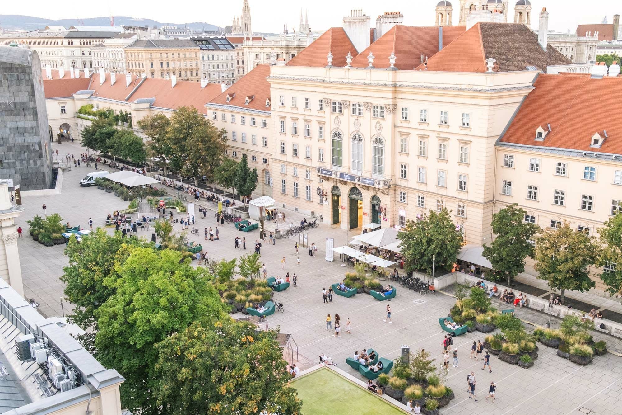 Die ersten Begrünungsmassnahmen starteten am Haupthof bereits im Sommer 2023 mit unterschiedlichen Bäumen und Pflanzen.