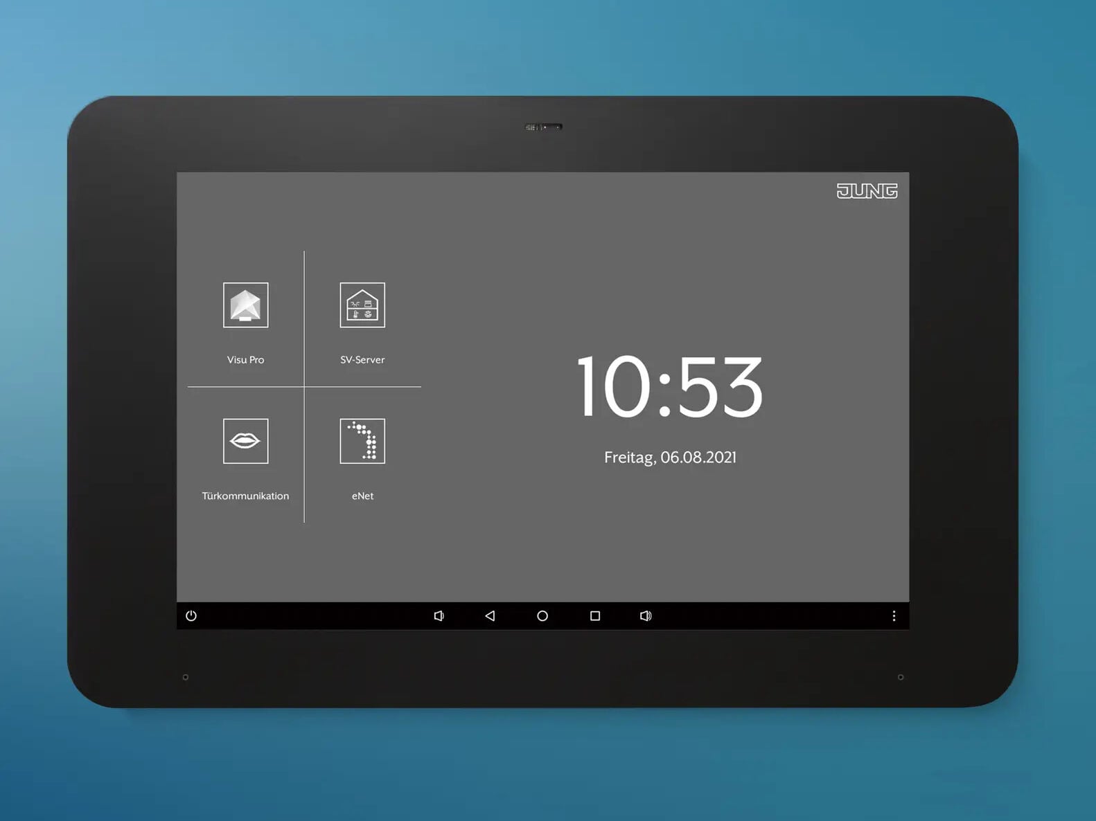 Das Smart Control 8 ist ein zentrales Bediengerät für umfangreiche KNX-Systeme.