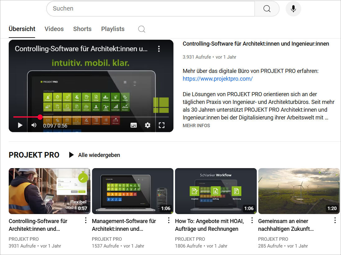 Die hinterlegten YouTube-Tutorials helfen bei der Anwendung der Programme.