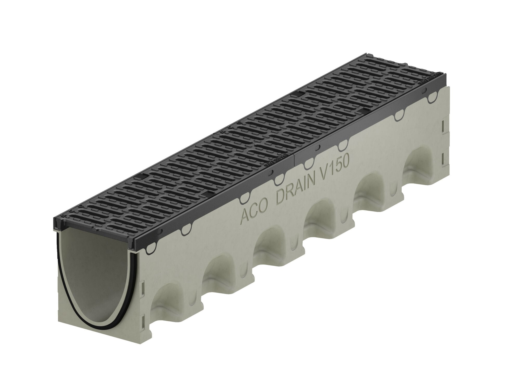 ACO DRAIN® Multiline NX Rinne mit Kunststoff Kante und Rost