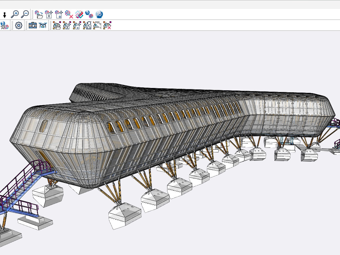 Bei der im Bau befindlichen Polar Station kam die Software bocad zum Einsatz.