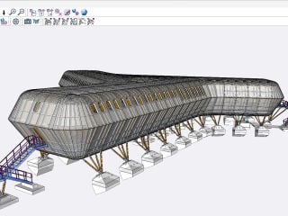 Bei der im Bau befindlichen Polar Station kam die Software bocad zum Einsatz.