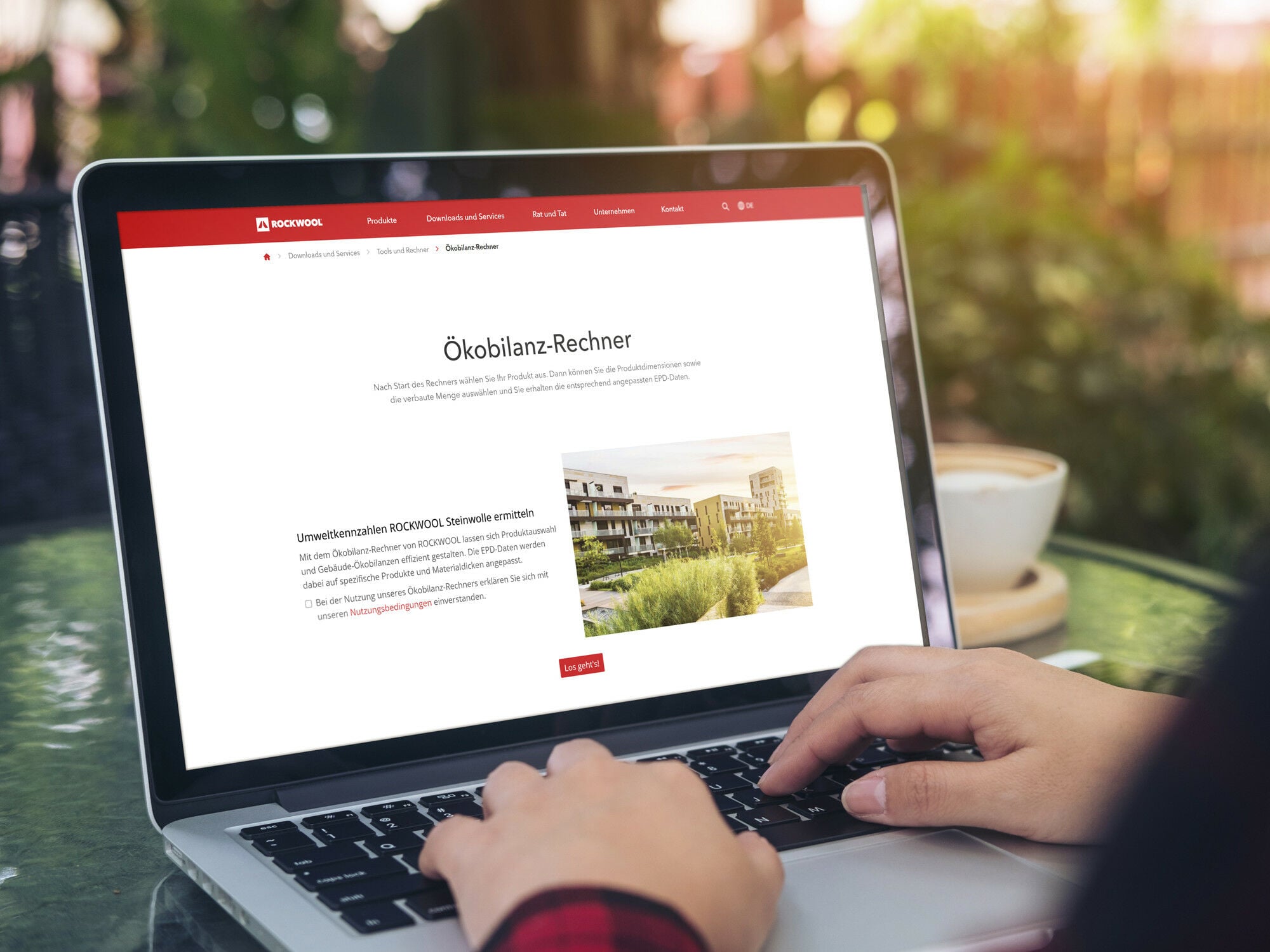 Der Ökobilanz-Rechner von Rockwool greift auf die EPDs der Steinwolleprodukte des Herstellers zurück.