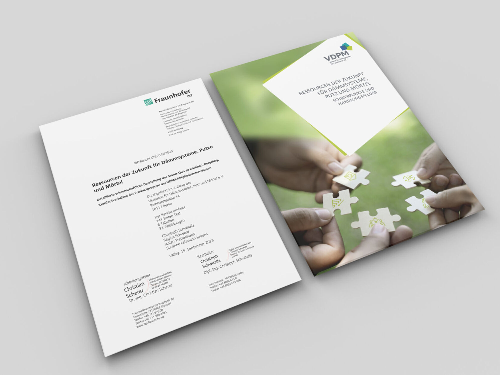 2023 und 2024 veröffentlichte der Verband für Dämmsysteme, Putz und Mörtel (VDPM) eine Studie und einen Nachhaltigkeitsbericht, in denen die Wiederverwendbarkeit von Bauprodukten Thema ist.