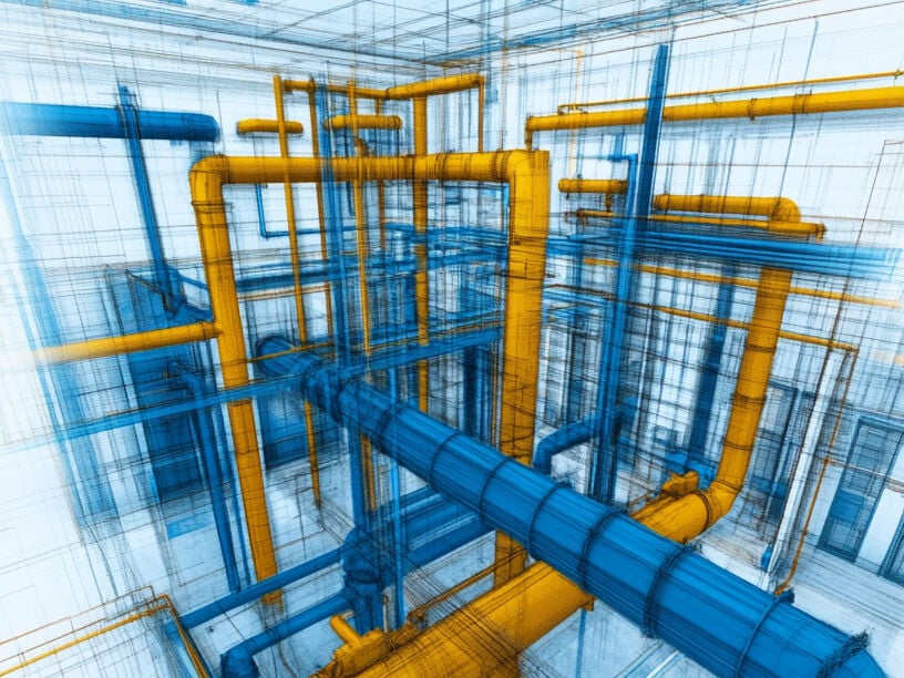 Das Zusammenspiel von DDScad und der Metaroom Scan App macht es möglich, Räume minutenschnell digital zu erfassen und direkt in dem TGA-Planungswerkzeug weiterzuplanen.