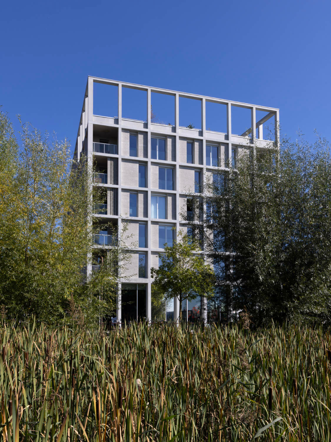 Das Hannah Arendt House liegt an der Schnittstelle von städtischem Park und Flusslandschaft – eingebettet zwischen der Grande Pelouse des Technologieparks EuraTechnologies und dem Quai Hegel.