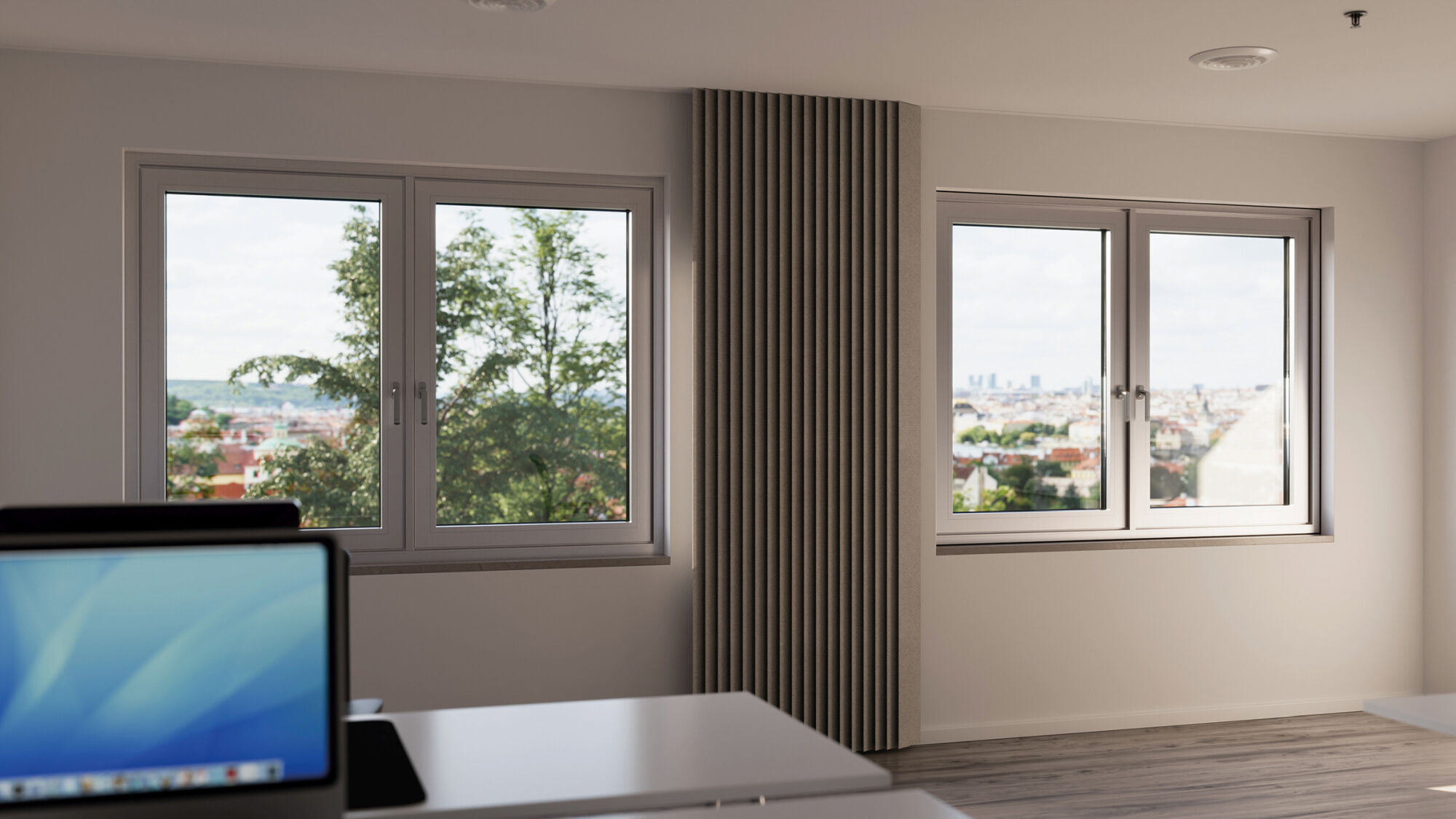 Schüco AWS 75.SI+ Reno ist ein Sanierungsblendrahmen aus Aluminium für eine rationelle Modernisierung aller Alt-Fenster aus Holz, Kunststoff oder Aluminium mit funktionsfähigem Wandanschluss. 