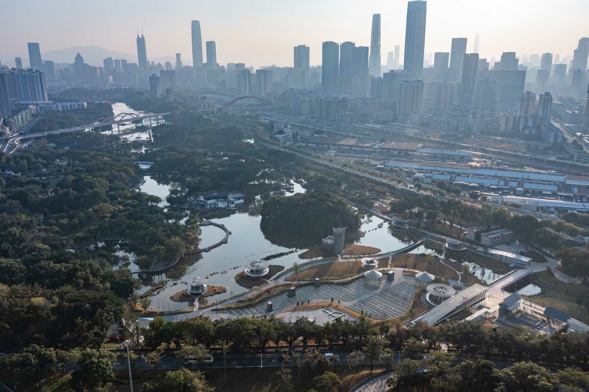 Der Stadtpark ist eine bedeutende Grünanlage für die Bewohner*innen von Shenzhen.