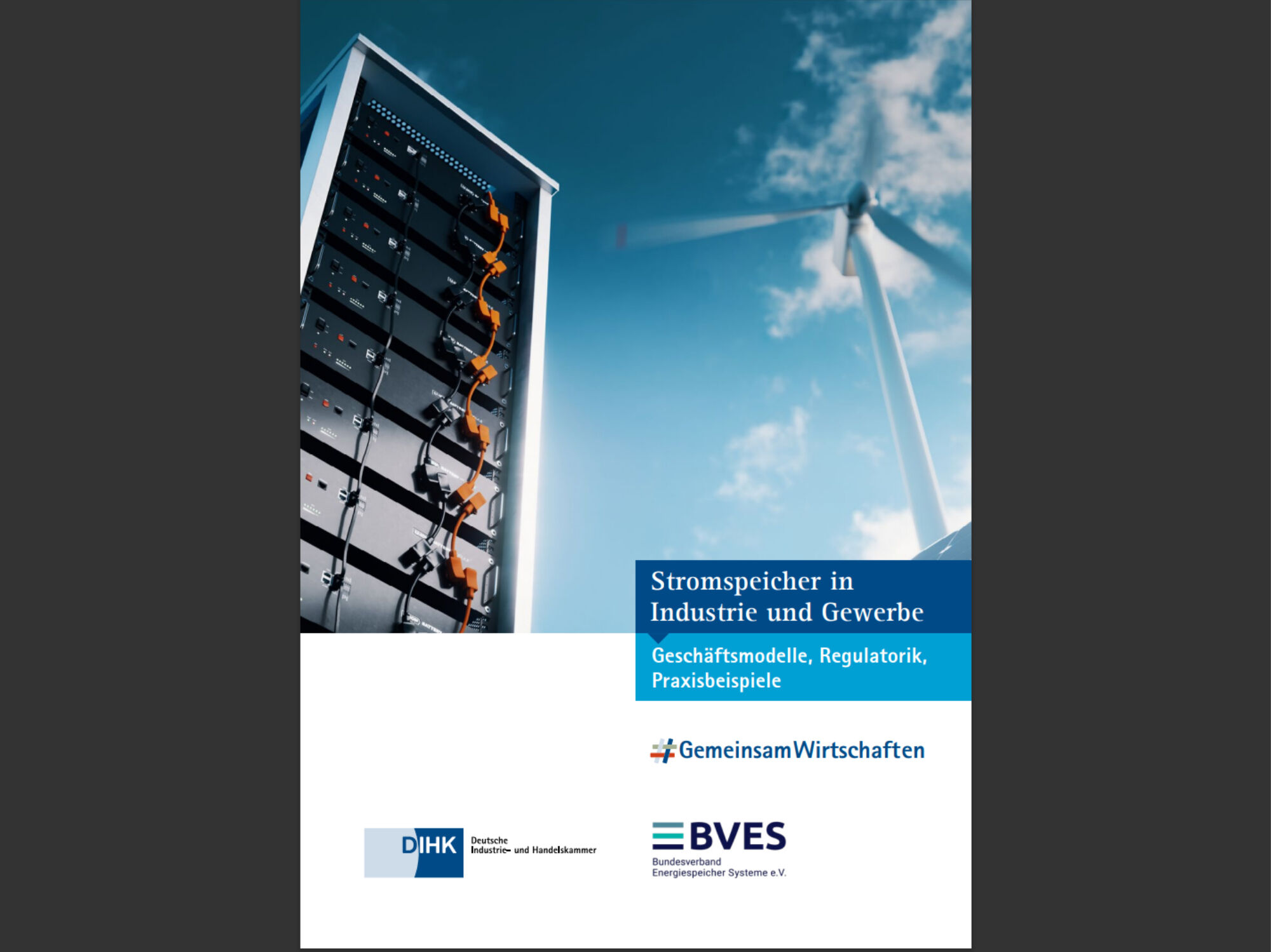 Eine gemeinsame Broschüre der DIHK und des BVES erläutert die Chancen mit Energiespeicher.