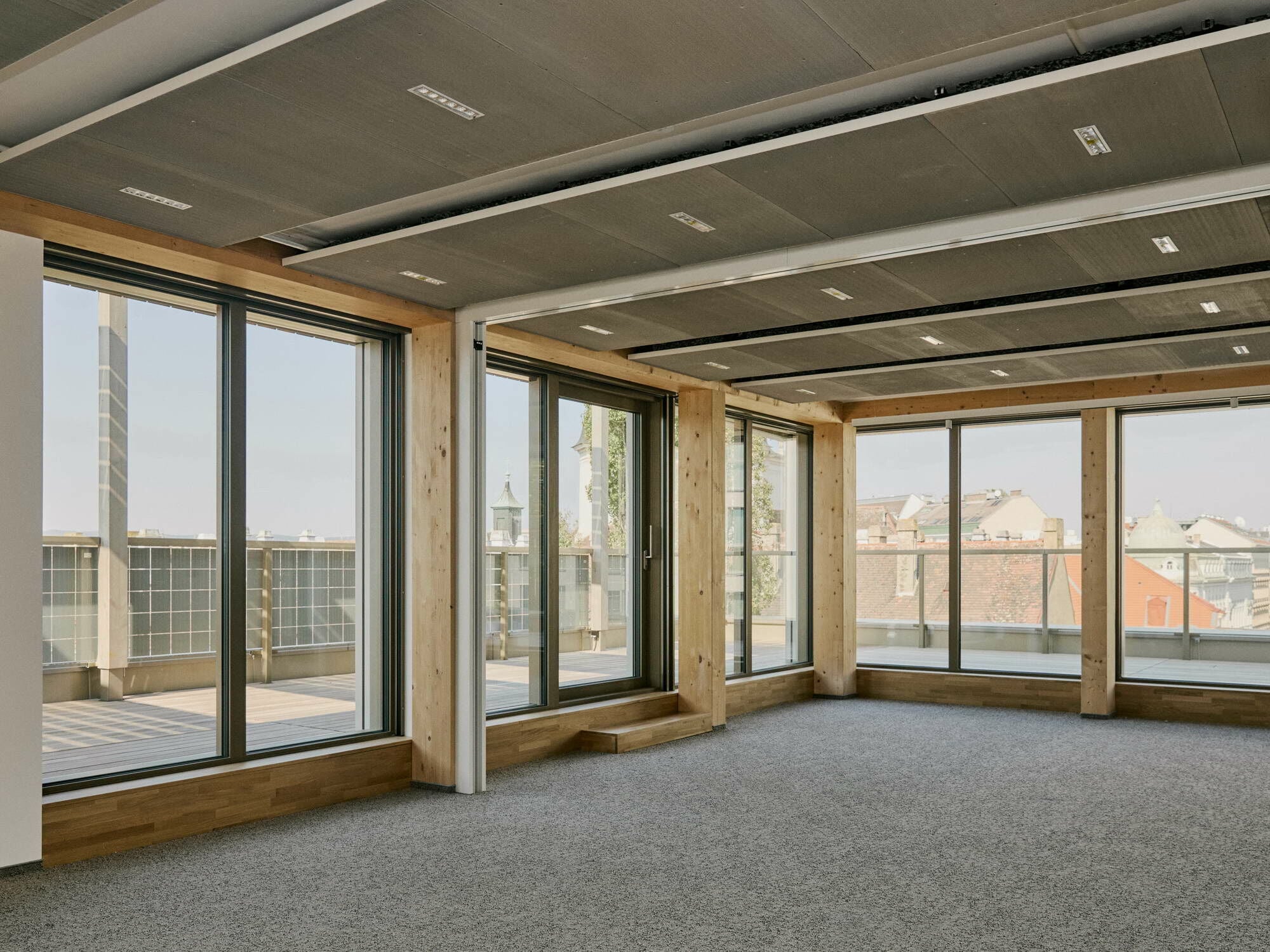 Das Klimasegel von Abaton zum Heizen, Kühlen und zur Feuchteregulierung ermöglicht wie hier bei der Sanierung des Europäischen Patentamts in Wien (Architektur: ATP architekten und ingenieure) eine komfortable und effiziente Kühllösung.