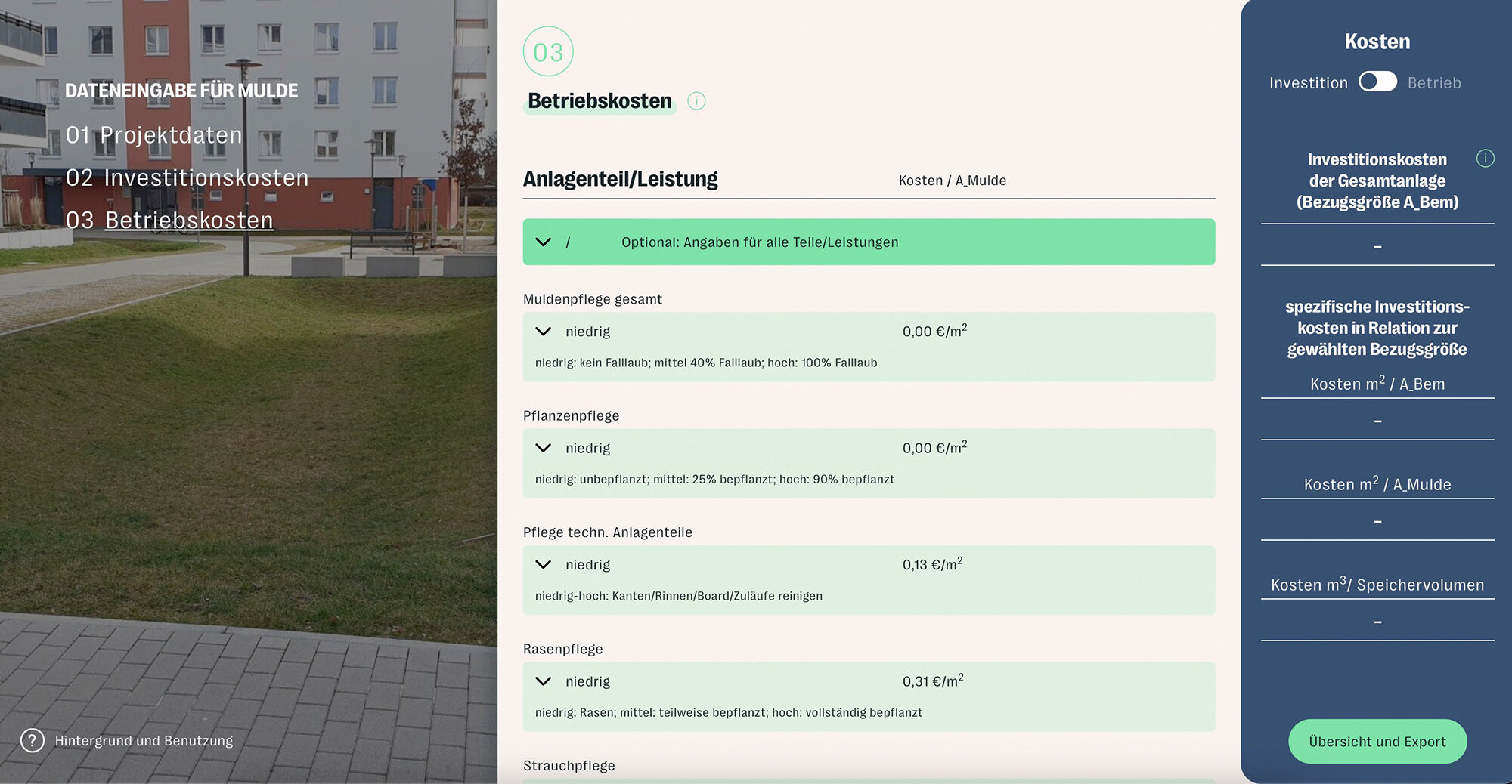 Am Ende lässt sich die Berechnung als PDF exportieren. 