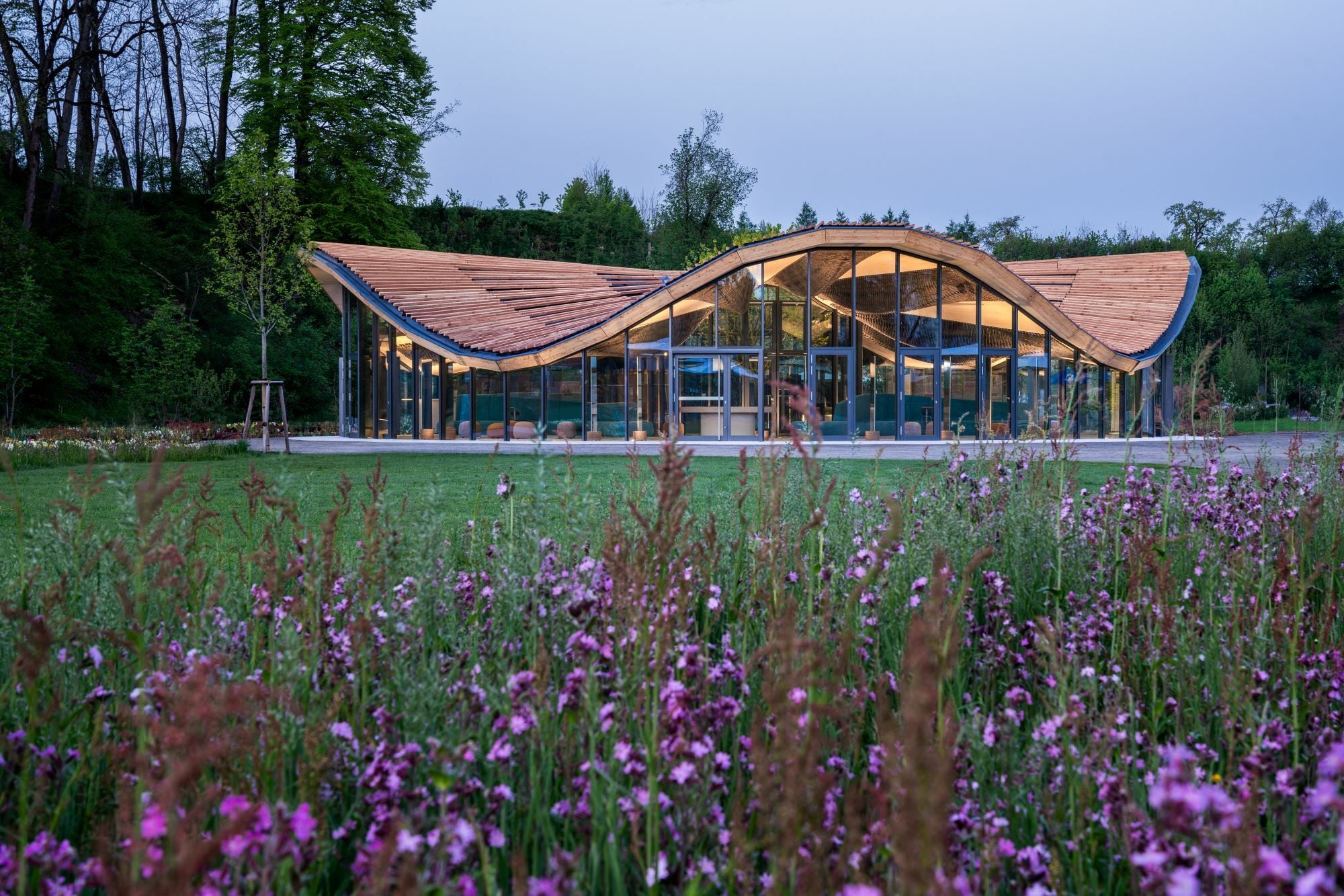 Der kreisrunde Ausstellungsraum öffnete seine Türen erstmals zur Landesgartenschau in Wangen im Allgäu.