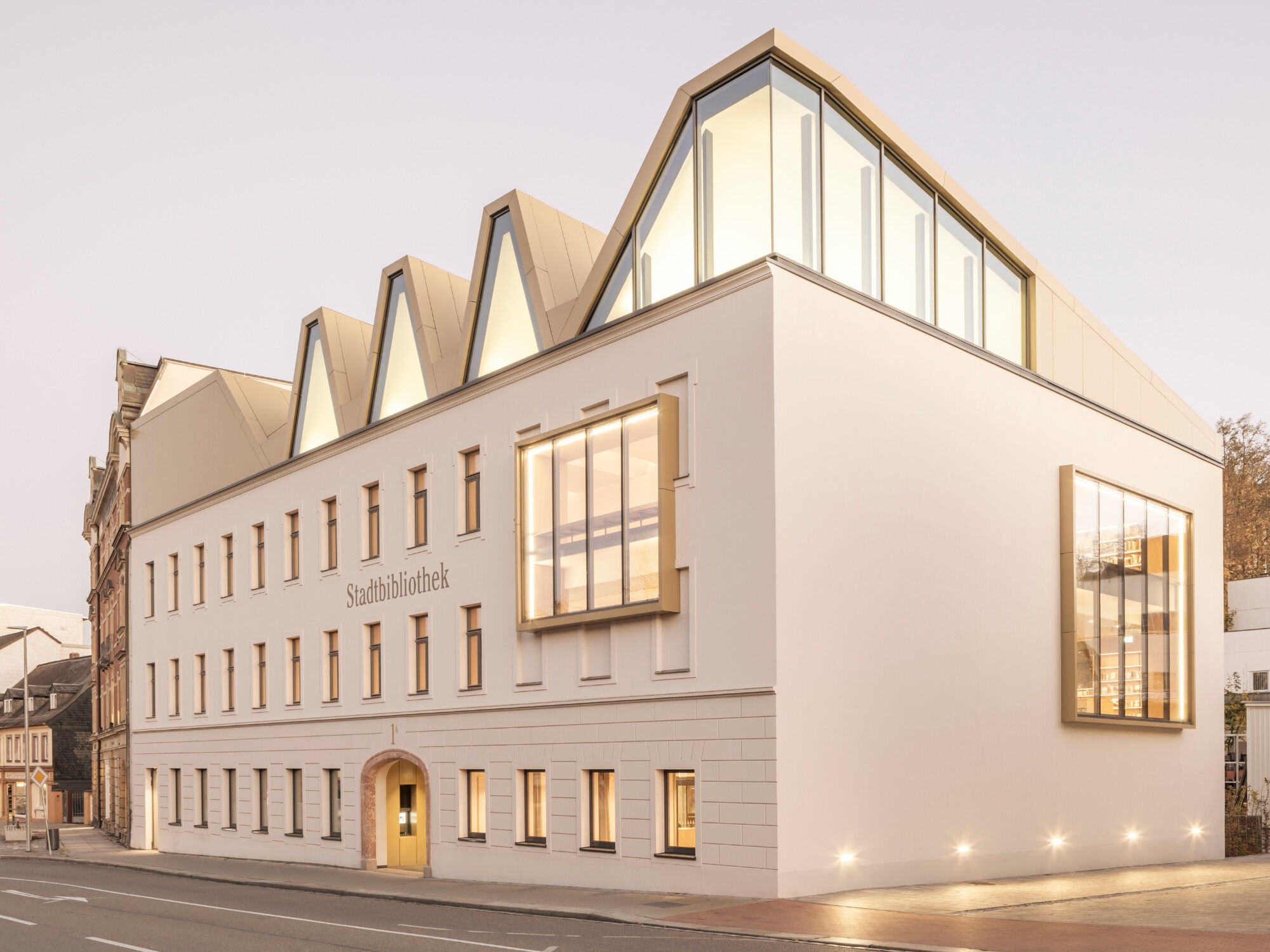 Im Zentrum von Mittweida entstand auf dem Areal eines alten Lichtspielhauses die neue Stadtbibliothek.