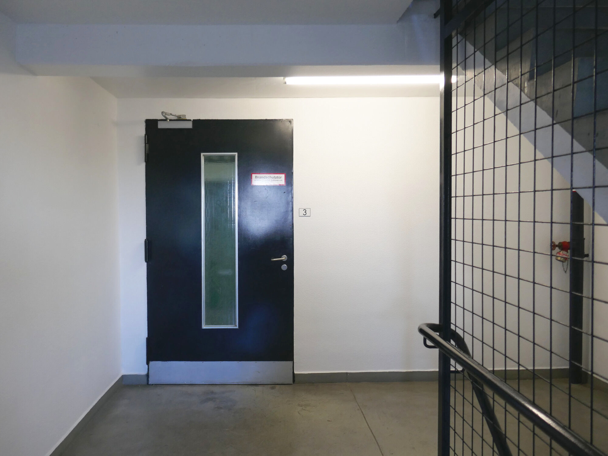 Brandschutztür zum Fluchttreppenhaus