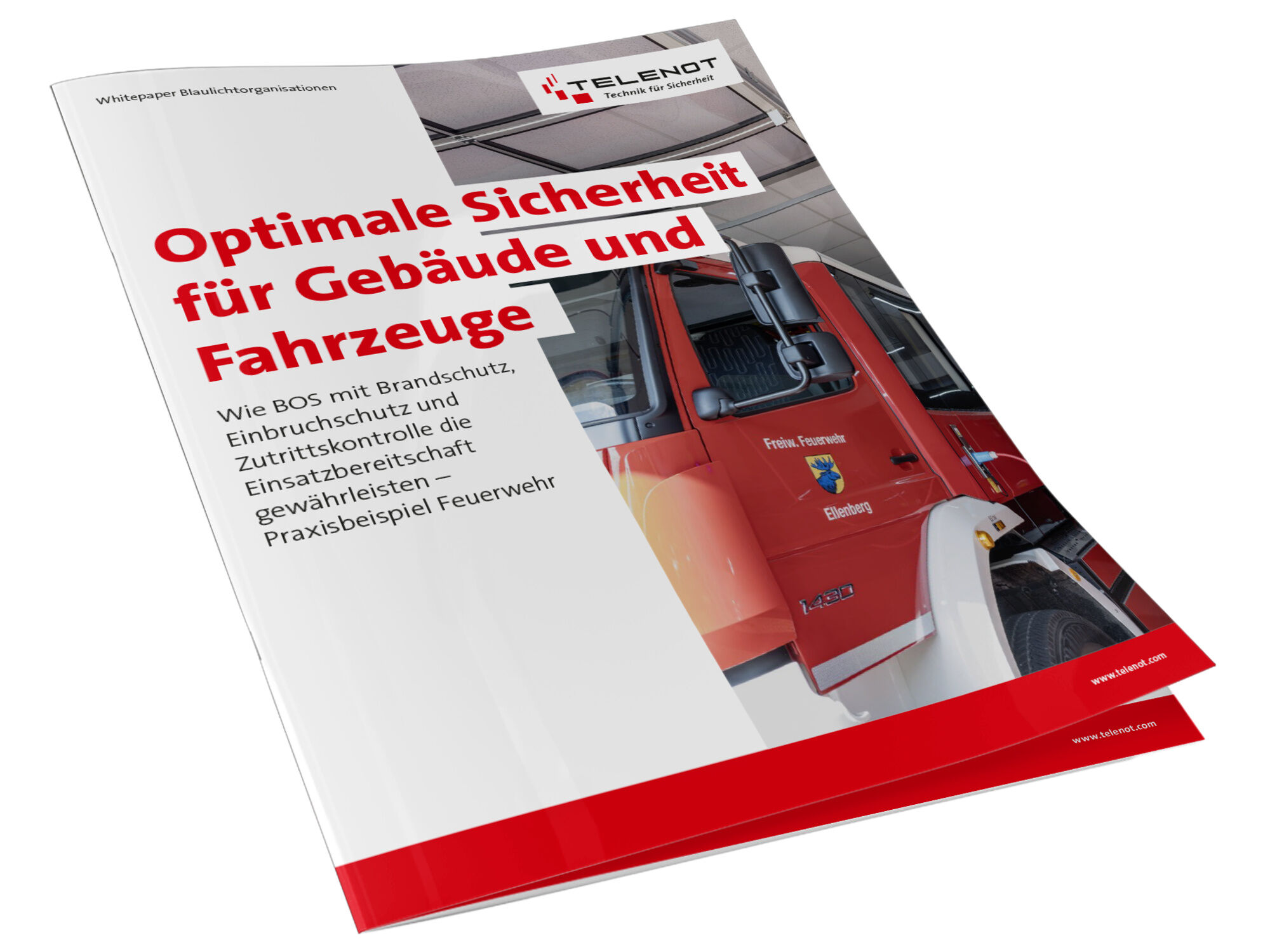 Das Whitepaper BOS von Telenot enthält wertvolle Tipps für Feuerwehr, Rettungsdienste und THW.