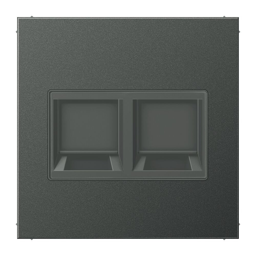 Abdeckung aus lackiertem Aluminium in der Farbe anthrazit