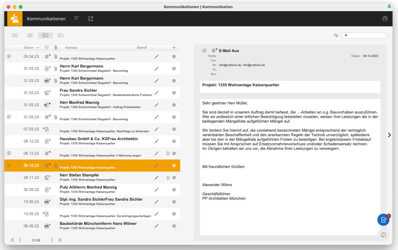Damit ein iterativeer Planungsprozess effizient und möglichst fehlerfrei gelingt, sind Transparenz, Kommunikation und Dokumentation sehr wichtig. Dabei hilft z.B. eine gemeinsame Dokumentenplattform für Mails, ...