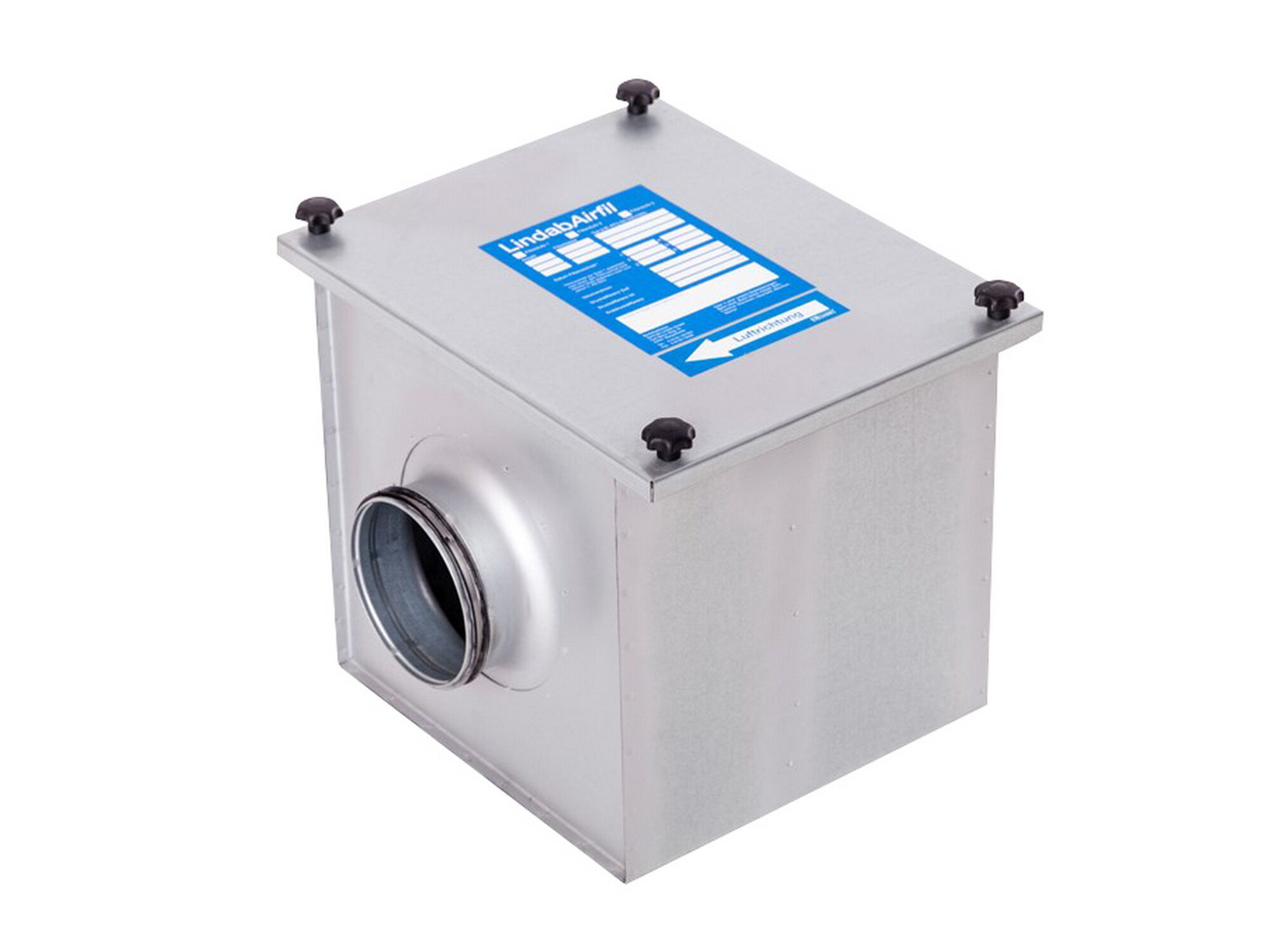 Bei geruchsbelasteten Umgebungen lässt sich eine Box mit Aktivkohlefilter ins System integrieren.