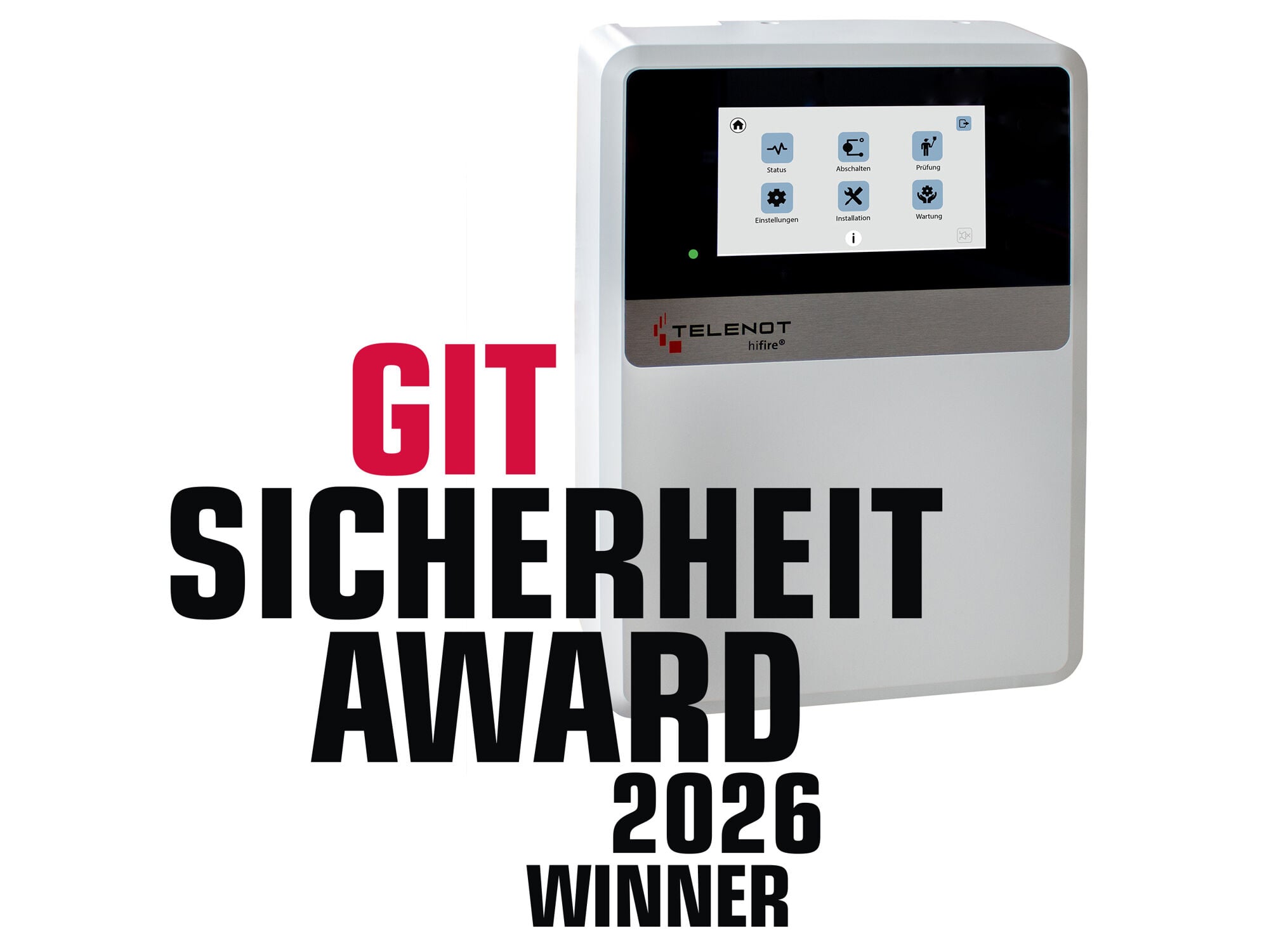 Die Brandwarnanlage hifire 4100 XS wurde beim GIT Sicherheit Award 2026 ausgezeichnet.