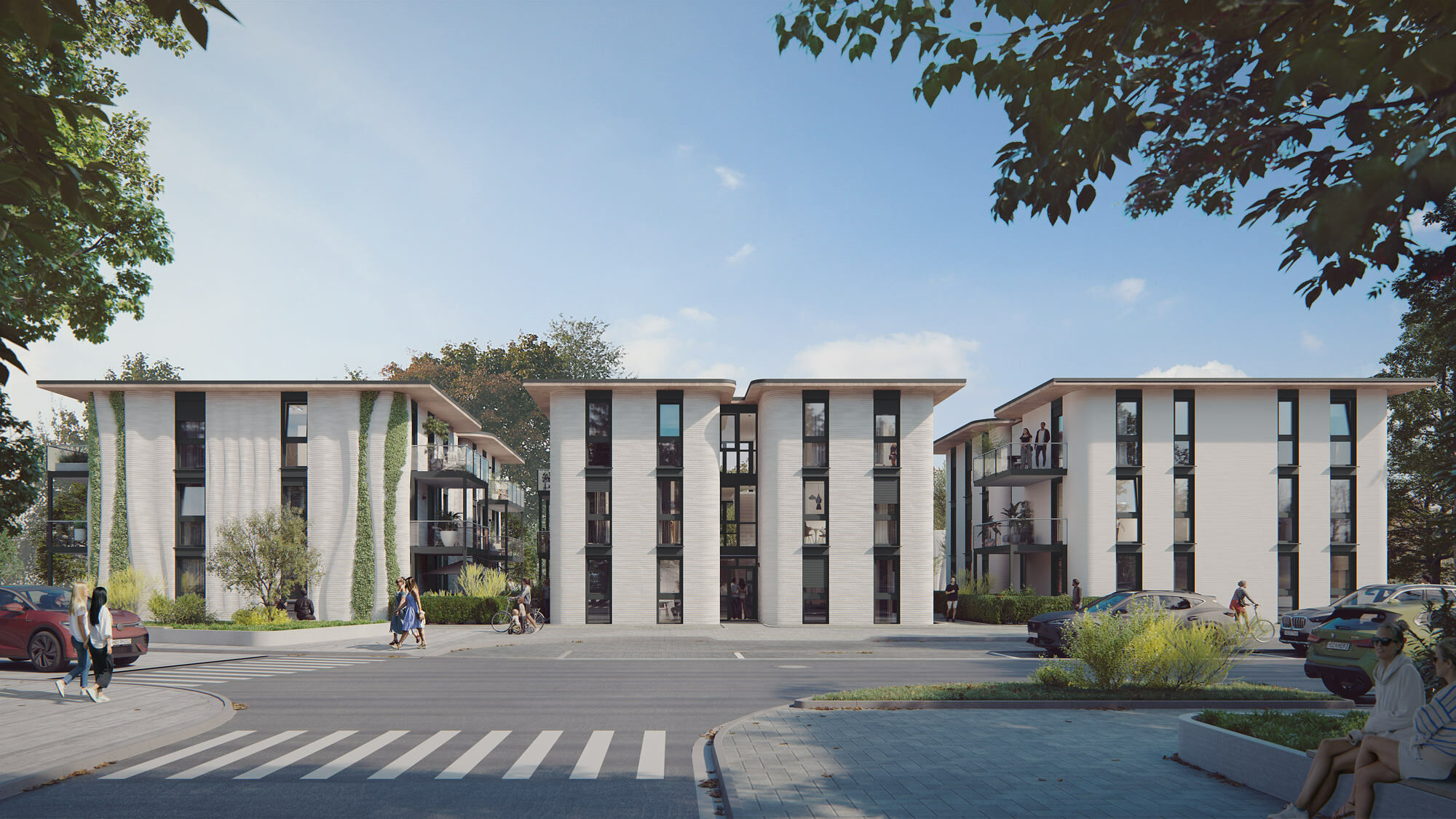 Die Gebäude werden über sechs bis zwölf Wohneinheiten mit 46 bis 89 Quadratmetern verfügen.