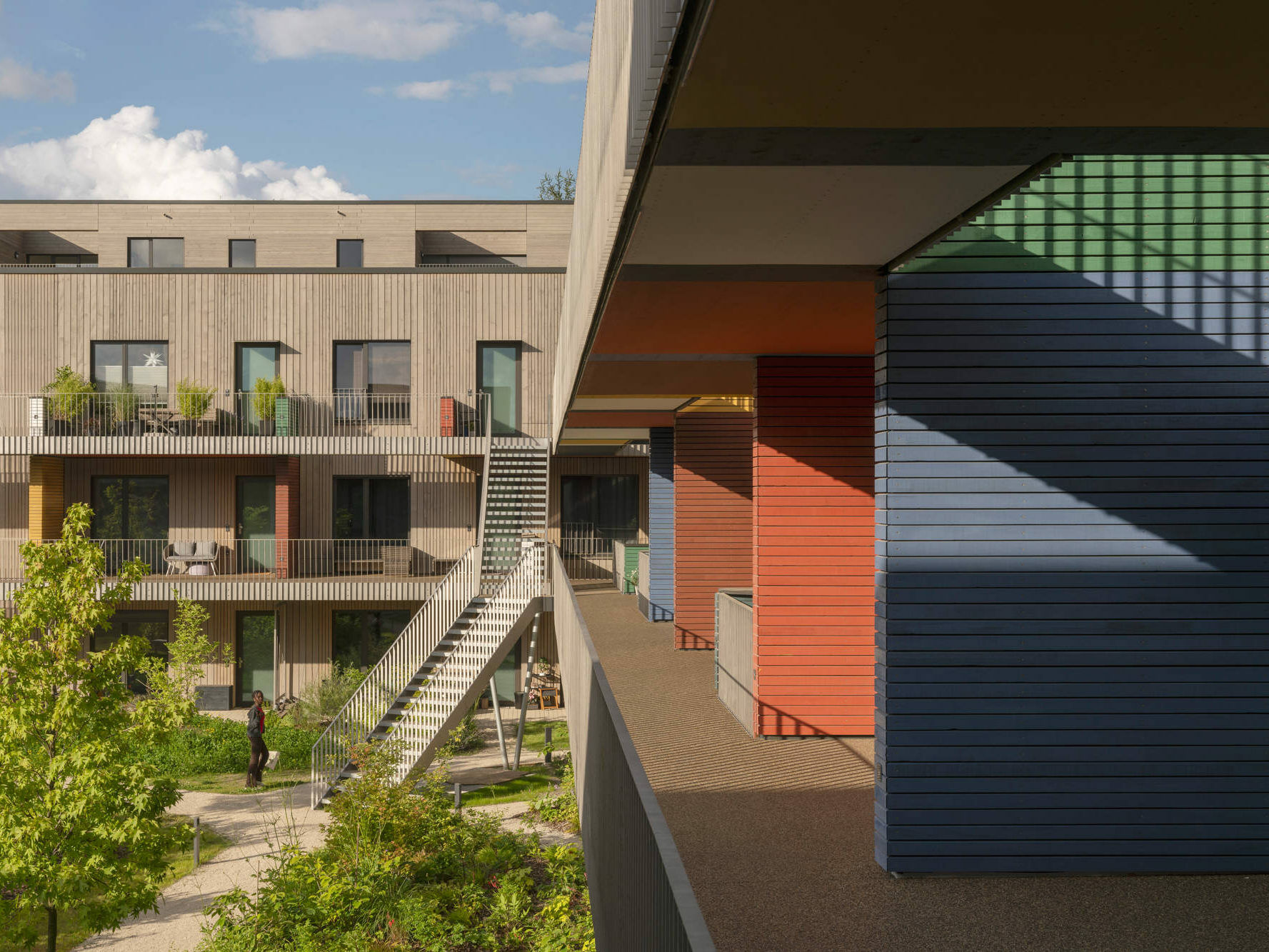 Das Mannheimer Franklin Village, geplant von Sauerbruch Hutton, beeindruckt mit guter Nachbarschaft, klimaschonender Bauweise und geringen Baukosten. 