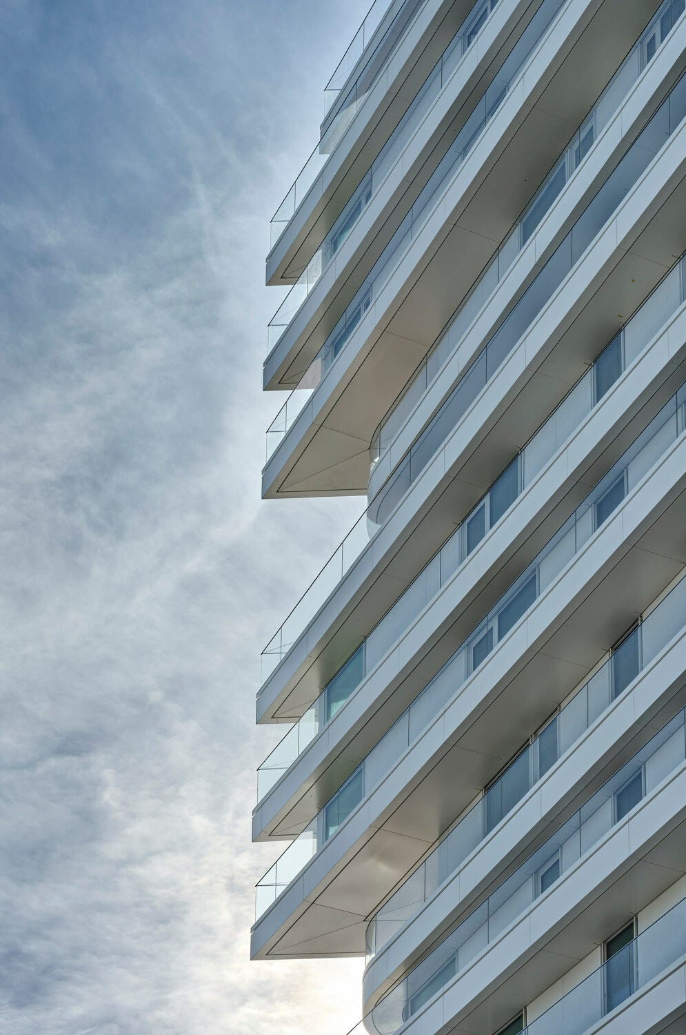 Vom Tragwerk bis zur Fassade wurde darauf geachtet, dass die gute Aussicht auf Hafen und Umgebung erhalten bleibt.