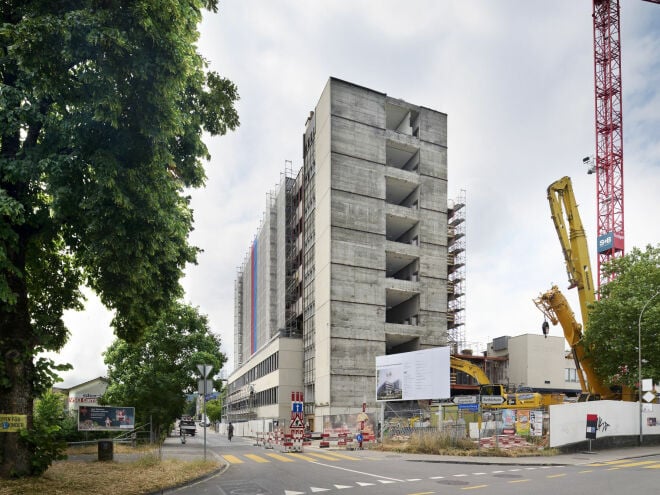 Die ehemals als Galenicahaus bekannte Unternehmenszentrale im Westen von Bern wird derzeit und in den kommenden vier Jahren zu einem Mischnutzungskomplex transformiert. 