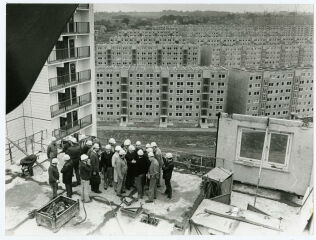 Plattenbau in Dresden-Gorbitz, August 1982