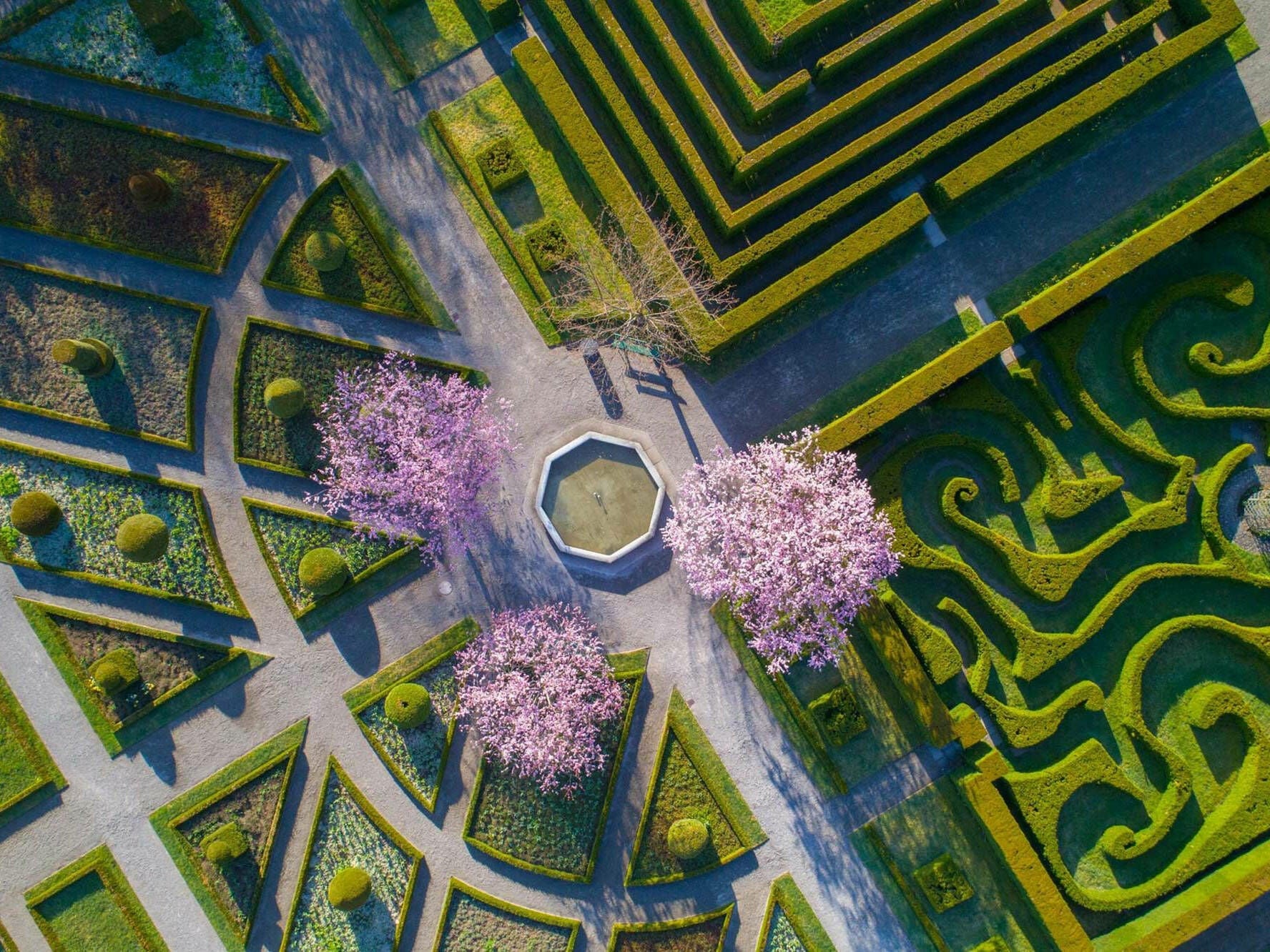 Heckenlabyrinthe Kloster und Schloss Salem
