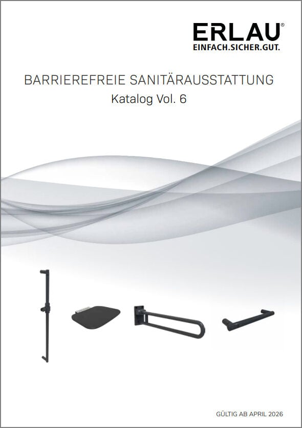 Im aktuellen Online-Katalog Barrierefreie Sanitärausstattung Vol. 6 stellt der Hersteller Erlau eine umfassende Übersicht seines Produktprogramms sowie ergänzende Planungsinformationen bereit. 