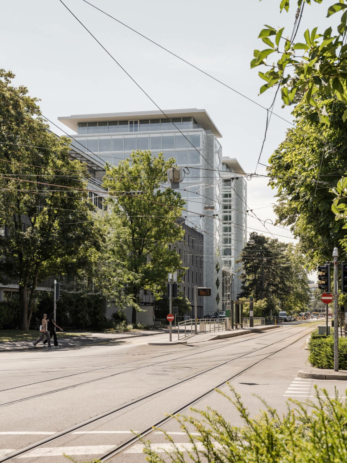 Die Zwillingstürme bilden die neue stadträumliche Figur des Campus.