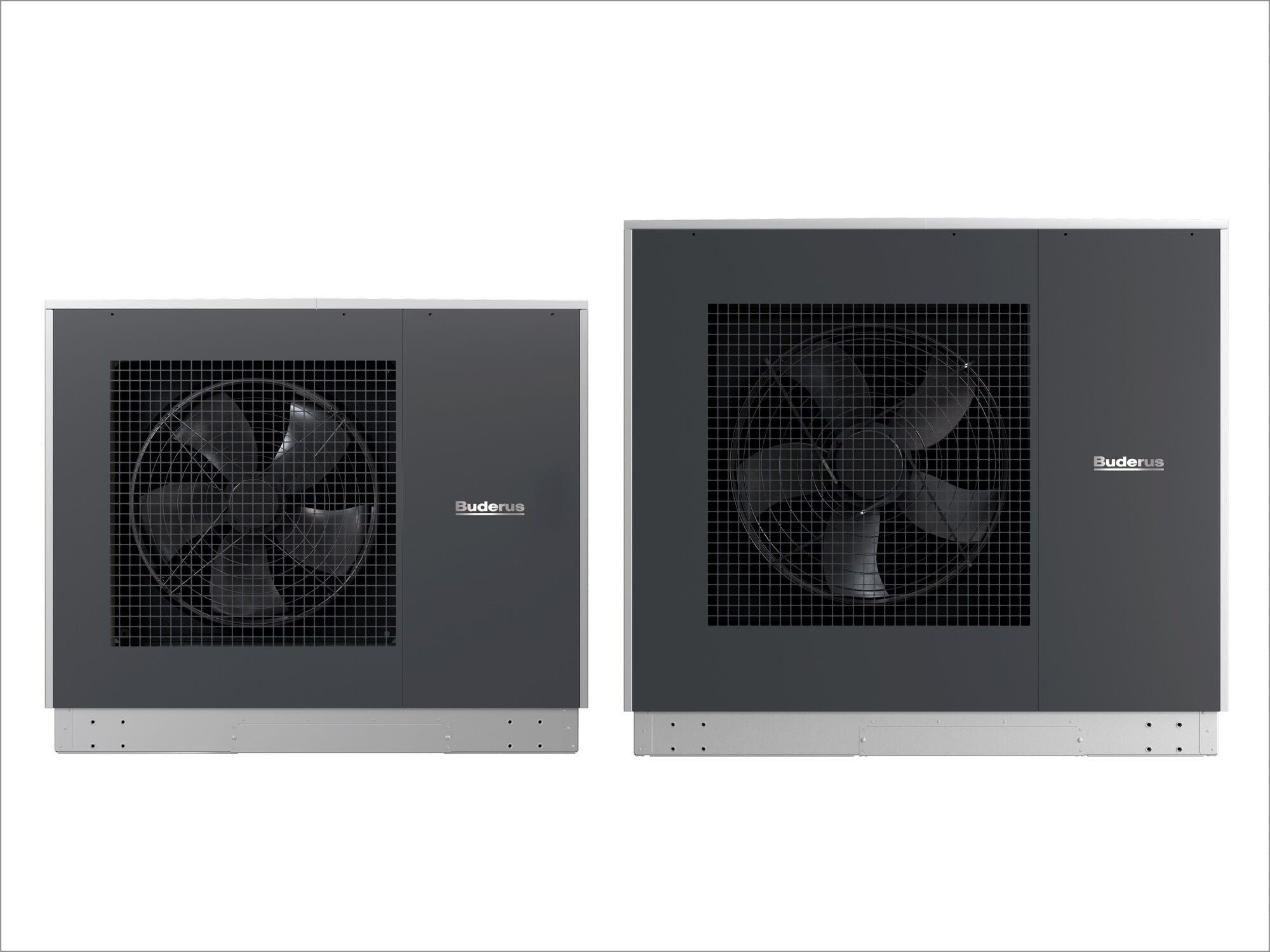 Buderus bietet die Wärmepumpe Logatherm WLW286 in den Leistungsgrößen 20, 30 und 40 kW an, in Kaskadenschaltung sogar bis mit zu 160 kW.
