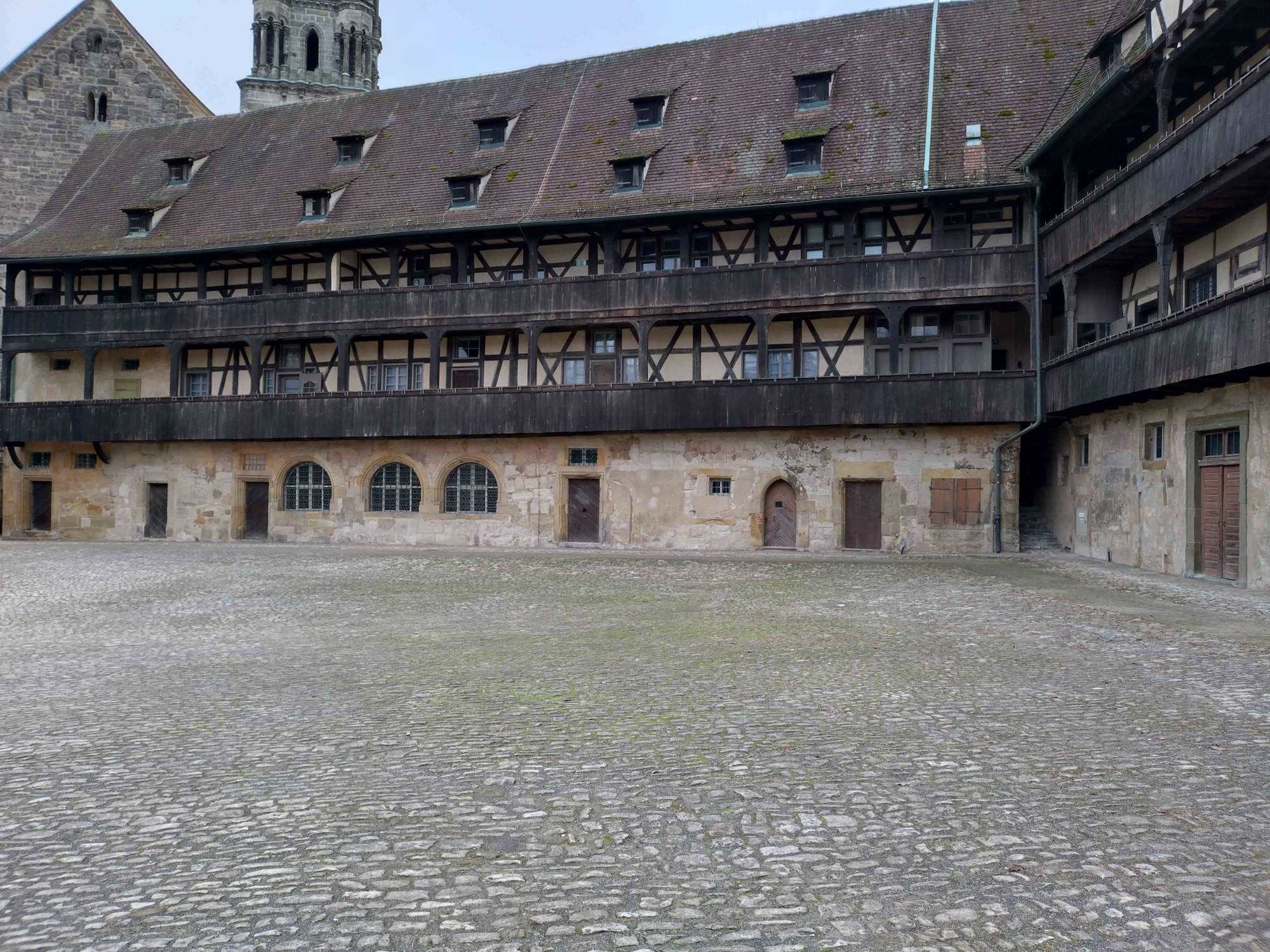 Laubengänge an der Alten Hofhaltung in Bamberg