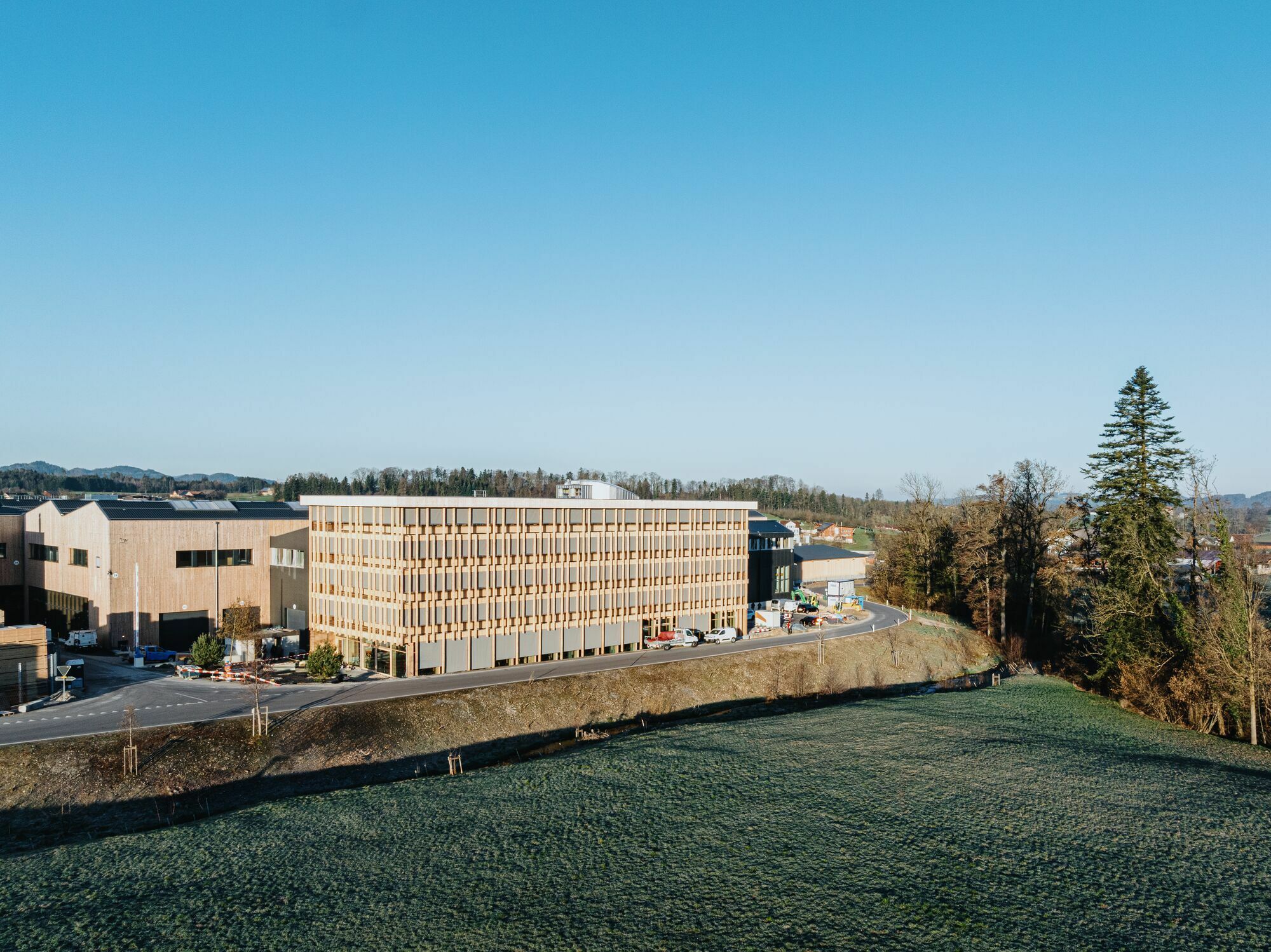 Der Neubau von K&L Architekten besetzt eine ehemalige Lagerfläche auf dem Werkhof.
