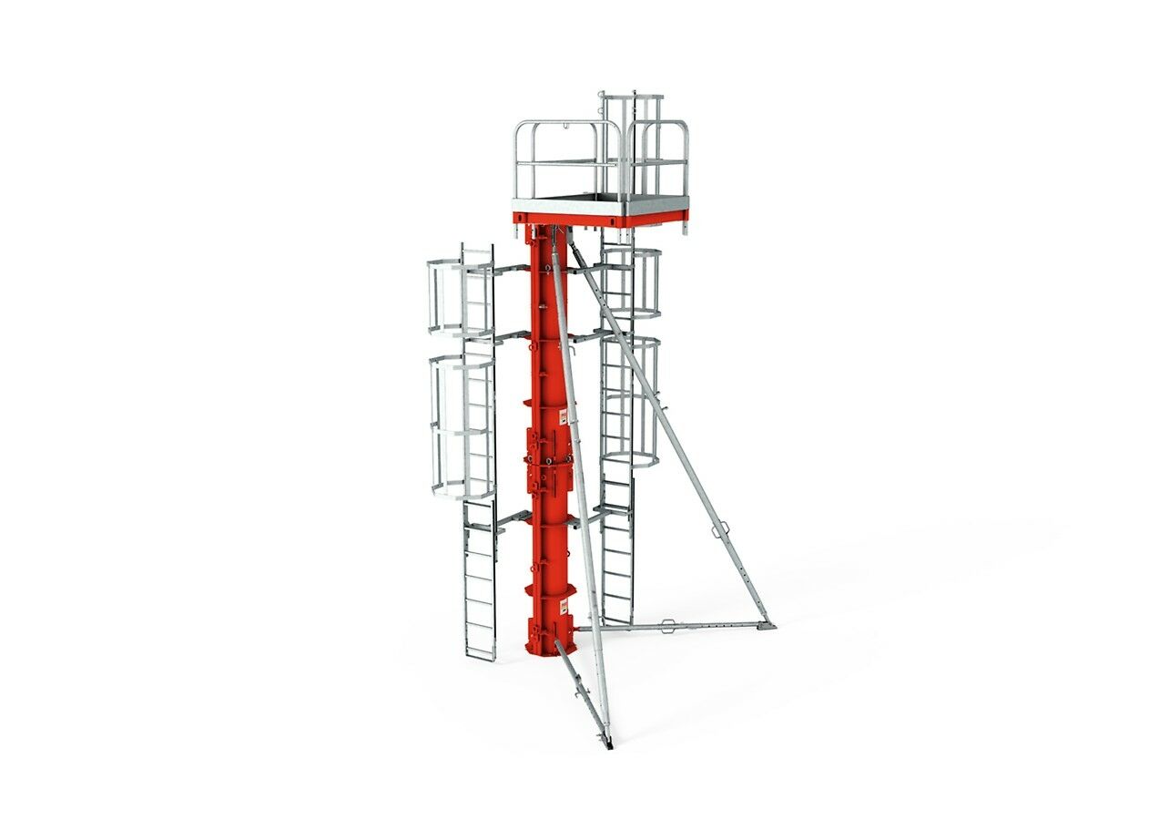 Stahlrundsäule für runde Säulenformate mit Sichtbetonanforderungen