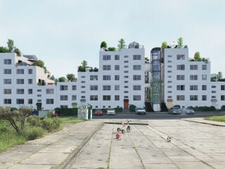 In Stendal-Stadtsee soll ein Plattenbau in einen Stapel von Einfamilienhäuser transformiert werden. Anfang 2026 begann der Rückbau.