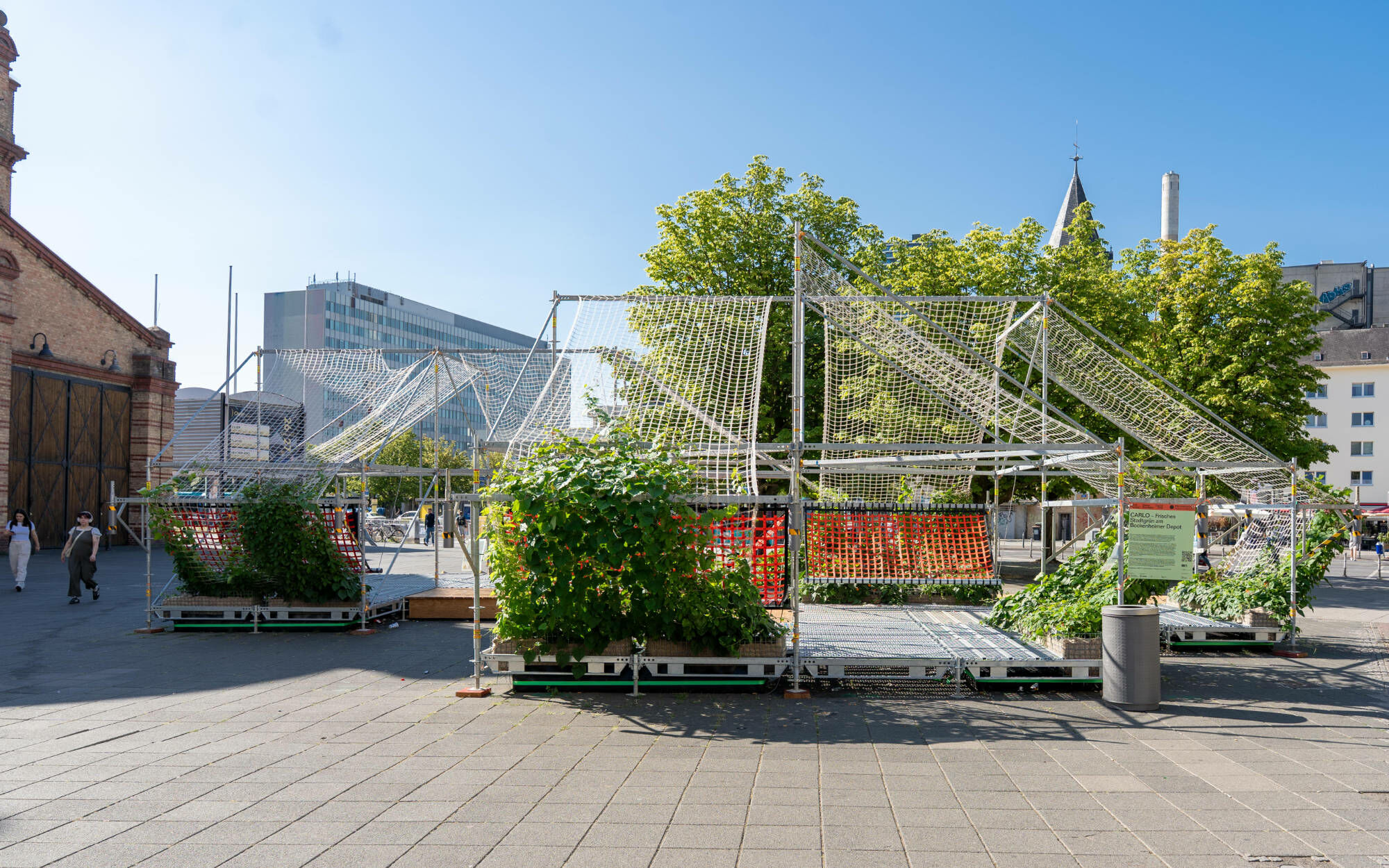 Das im Rahmen der World Design Capital Frankfurt RheinMain 2026 realisierte Projekt wurde von Just Architekten in Kooperation mit OMC°C und Optigrün international entwickelt.