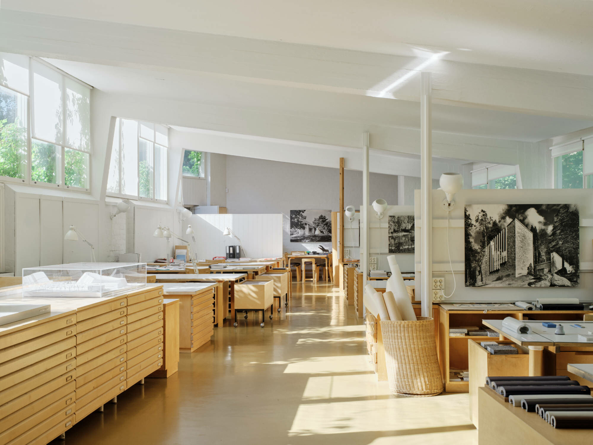 Studio Aalto, Helsinki, 1954–55, Erweiterung 1962–63, Alvar Aalto. Innenraum