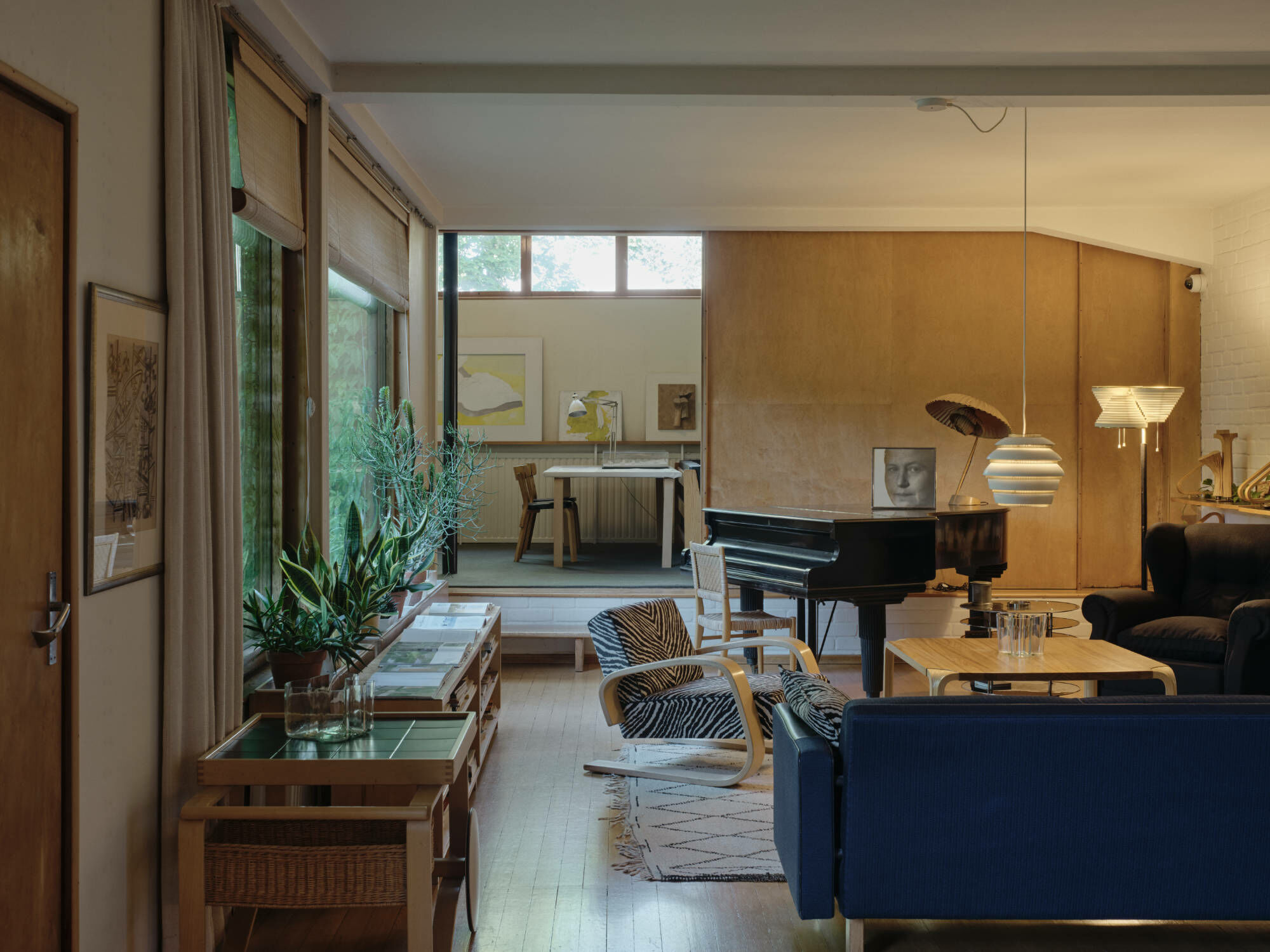 The Aalto House, innen, Helsinki, 1935–36, Aino und Alvar Aalto. Wohnhaus und Arbeitsstätte der Familie Aalto.