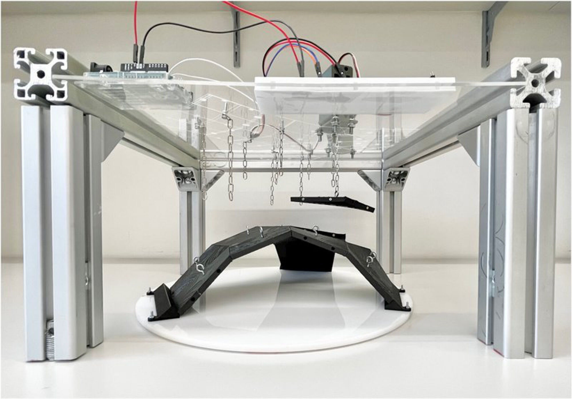 Versuchsfoto aus dem Projekt „Transforming Concrete Assembly“ von Robin Karutz