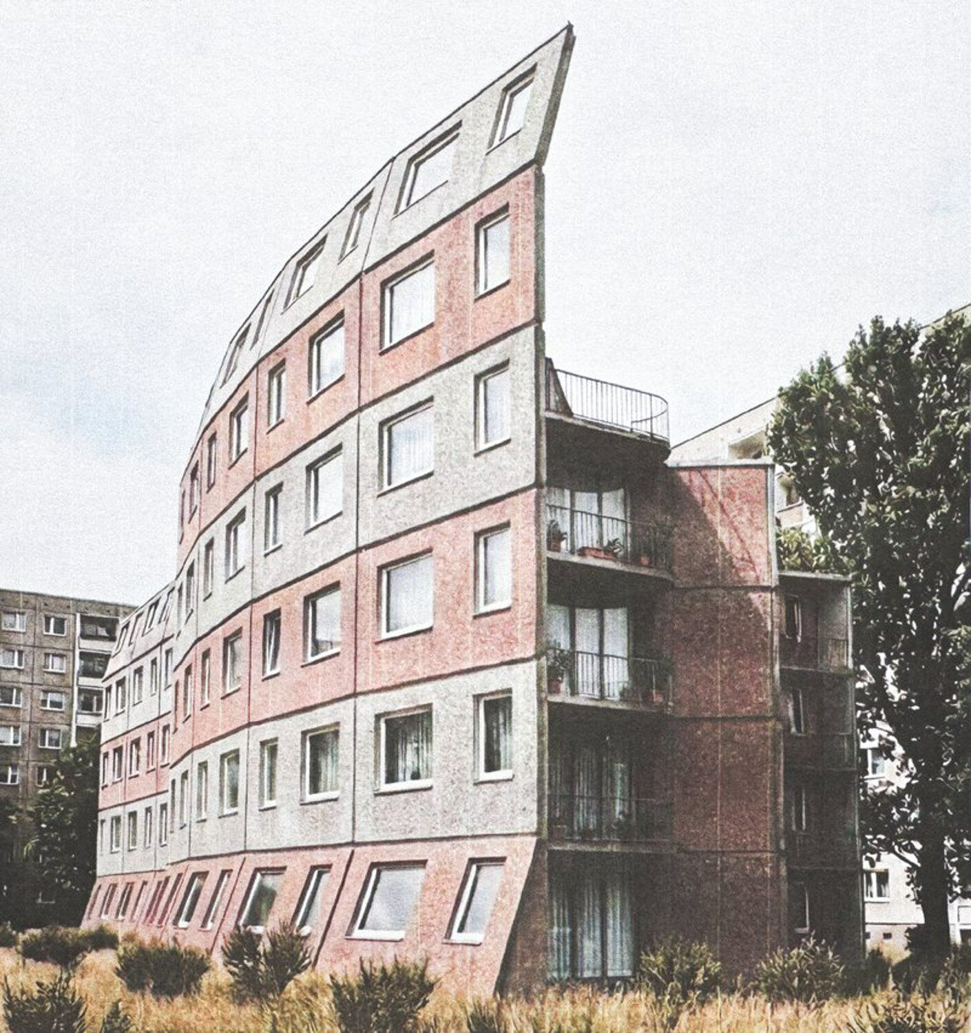 Darstellung aus dem Projekt „WG-Haus Lichtenberg“ von Paula Dudziak und Justus Voigt