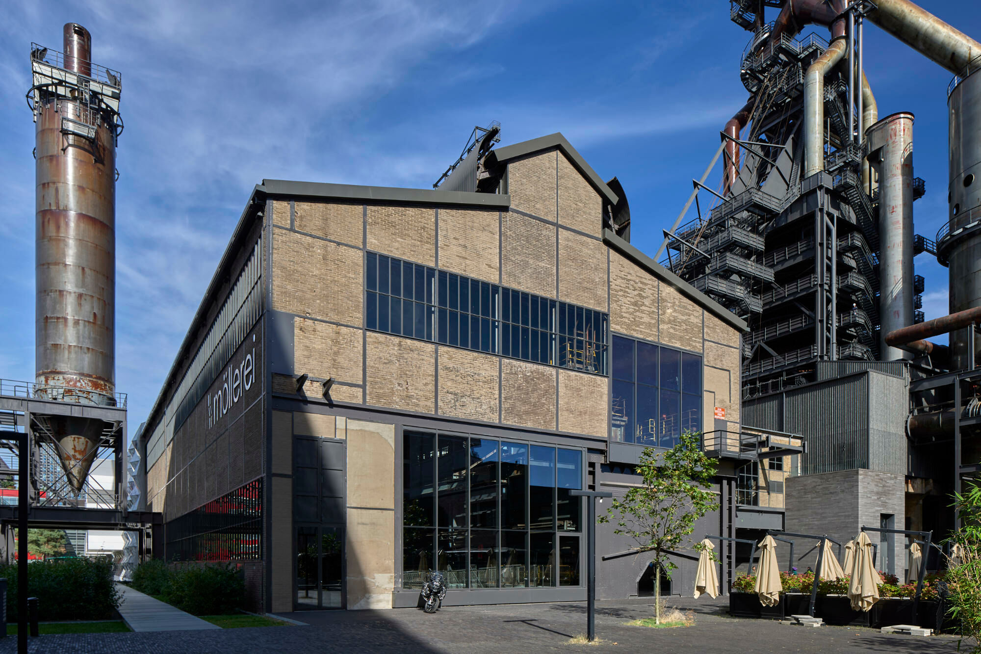 Die ehemalige Möllerei in Belval wurde für das Kulturhauptstadtjahr Esch2022 von BFF Architectes gesichert und zu einem Ausstellungs- und Veranstaltungsort umgebaut.