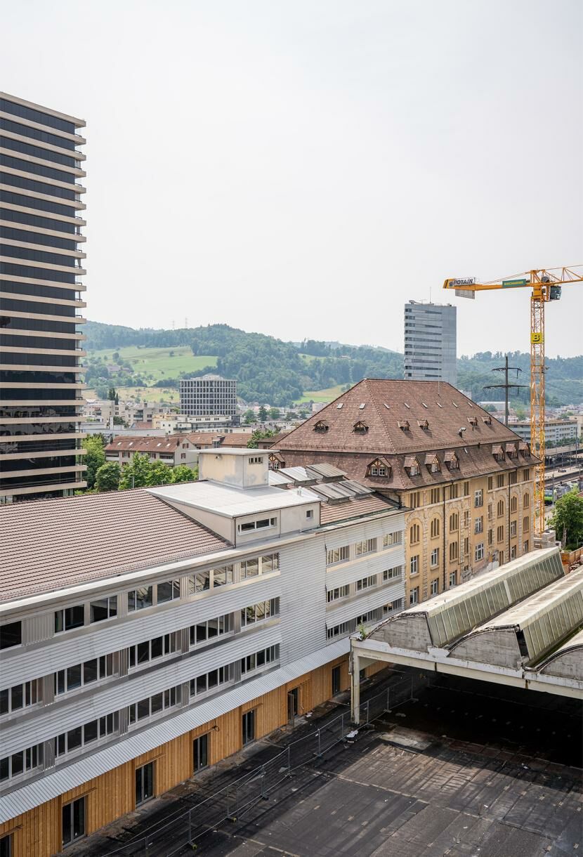 Nordseitig entsteht ein neues durchmischtes Quartier.