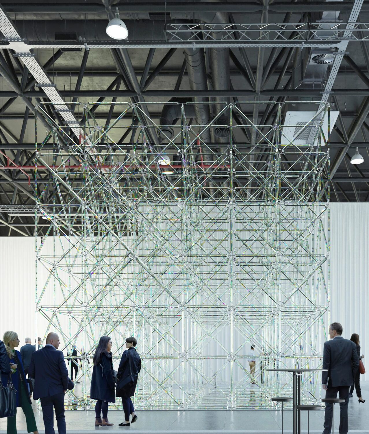 Eine neu konfigurierte Skulptur ist auf der Sonderschau „glass technology live“ im Rahmen der Messe glasstec vom 20. bis 23. Oktober in Düsseldorf zu sehen. (Visualisierung, nicht im geplanten Maßstab)  