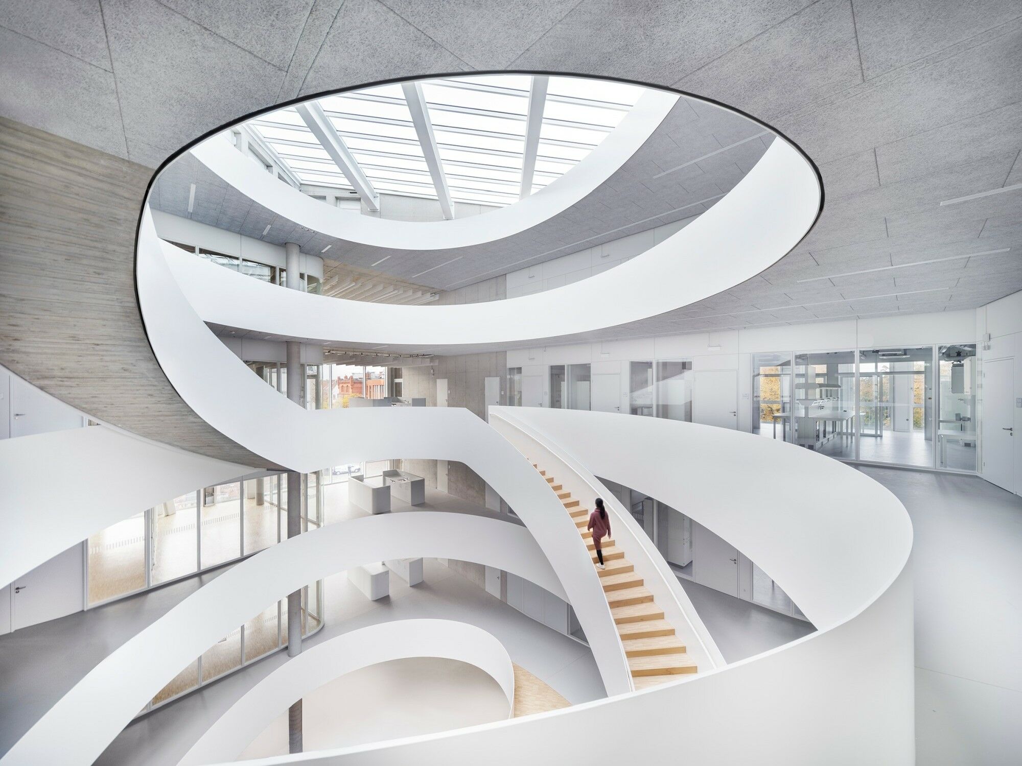 In einem neuen Gebäude der Berliner Charité und der TU Berlin, geplant von Telluride Architektur, wird an der Simulation menschlicher Organe geforscht.