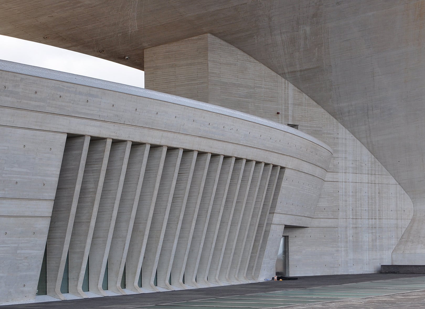 Rückseite des Auditorio de Tenerife in Santa Cruz