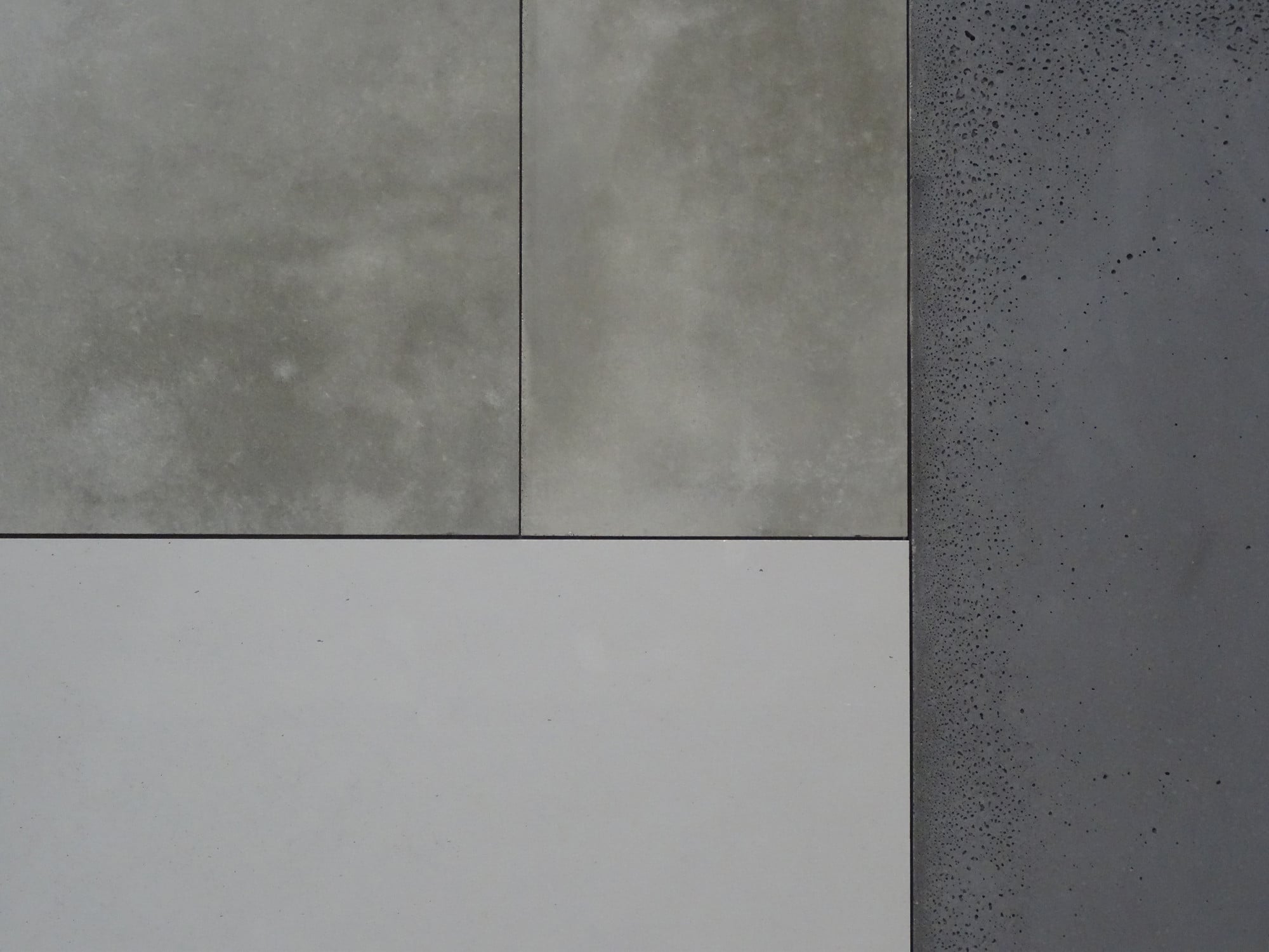 Beton in unterschiedlichen Grauabstufungen
