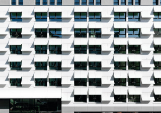 Fassade aus Glasfaserbeton am Eurostars Book Hotel München